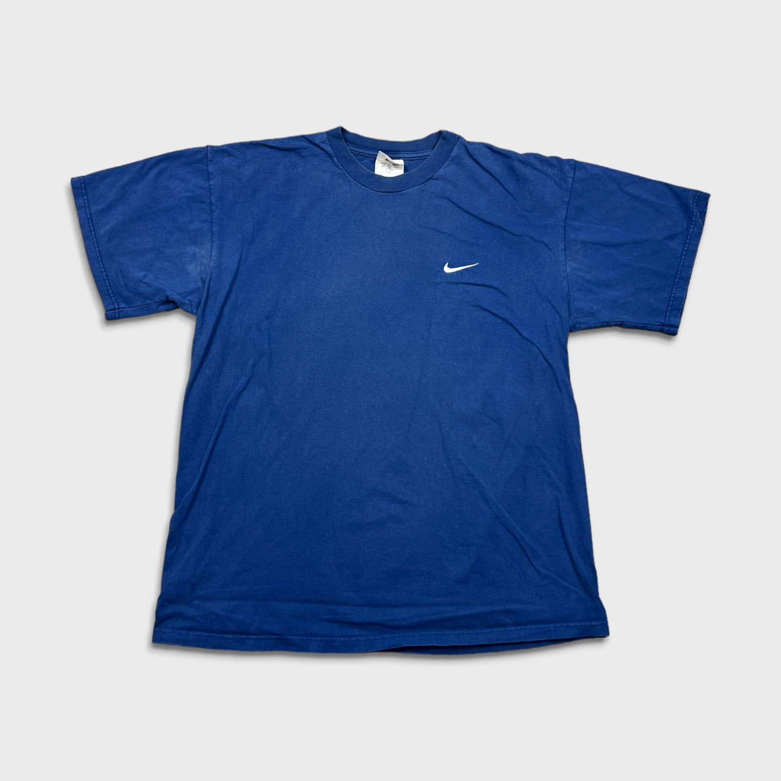 Nike × Vintage Vintage 90s Nike T Shirt Sportswear Swoosh Short Sleeve Tee Size US L / EU 52-54 / 3 - 1 Thumbnail