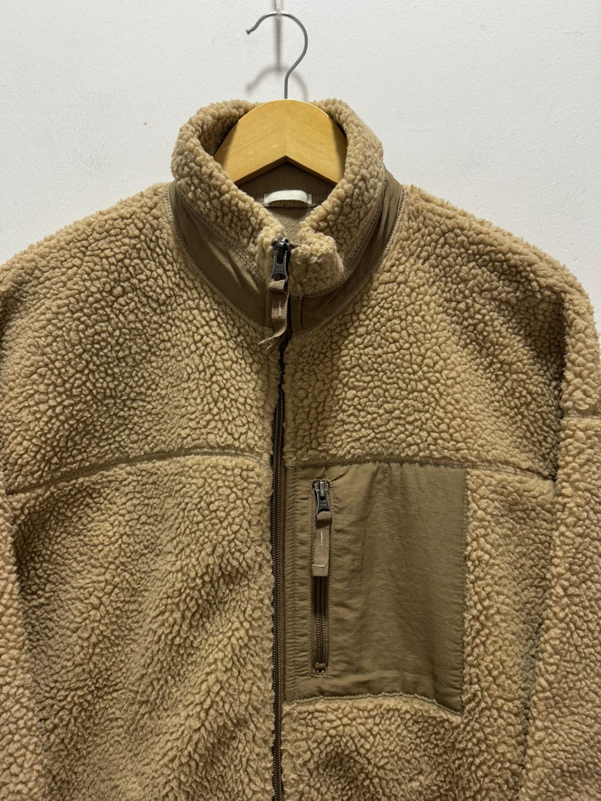 GU × Japanese Brand × Vintage 💥BOXY💥JAPANESE DESIGN GU SHERPA ZIP UP JACKET Size US L / EU 52-54 / 3 - 2 Thumbnail