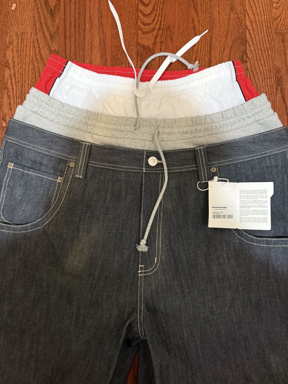 PROJECT G/R Protocol Index Three Layered Denim Jean Size US 36 / EU 52 - 3 Thumbnail
