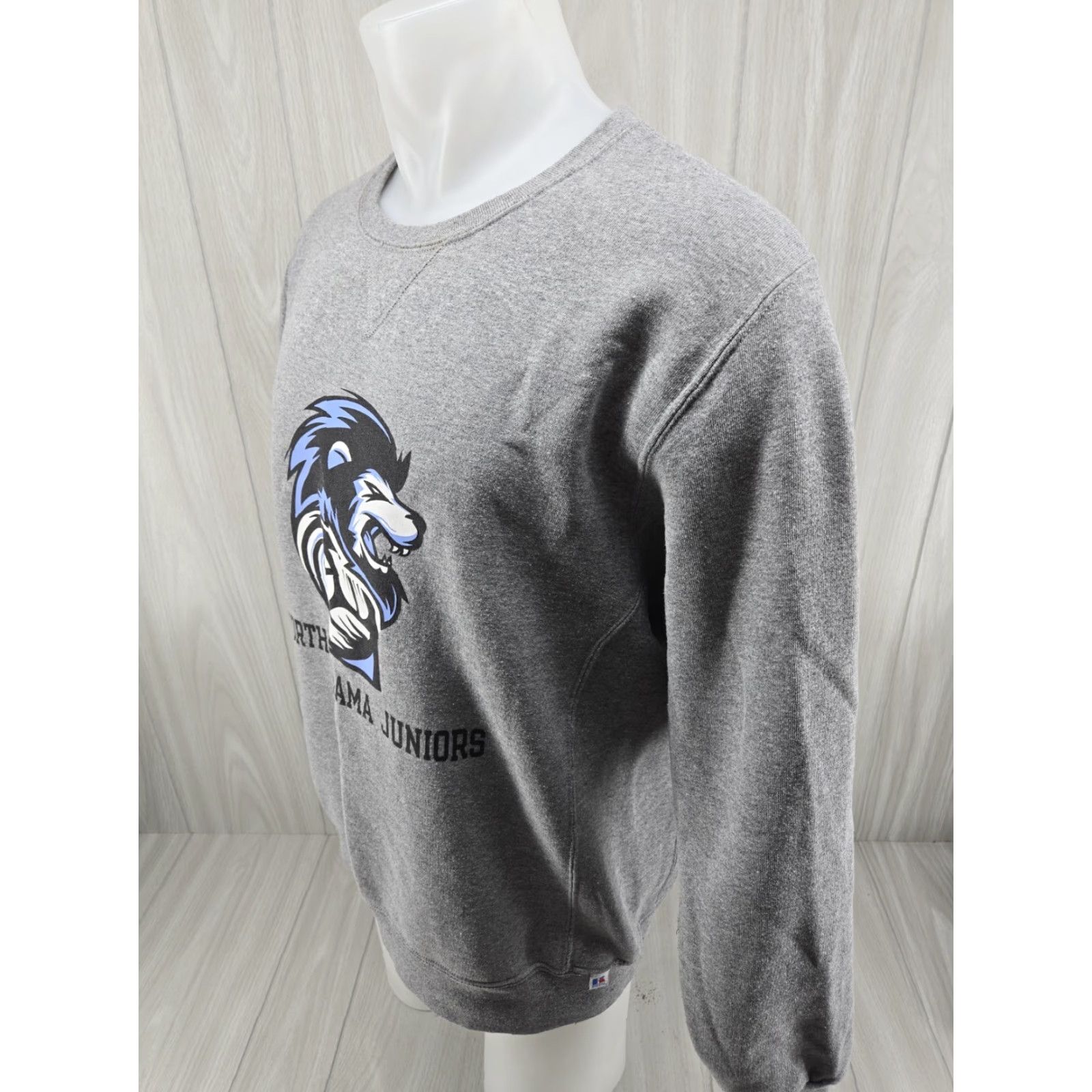 Russell Athletic North Alabama Juniors Vollyball Lion Sweater Gray Size Large Size L / US 10 / IT 46 - 5 Thumbnail