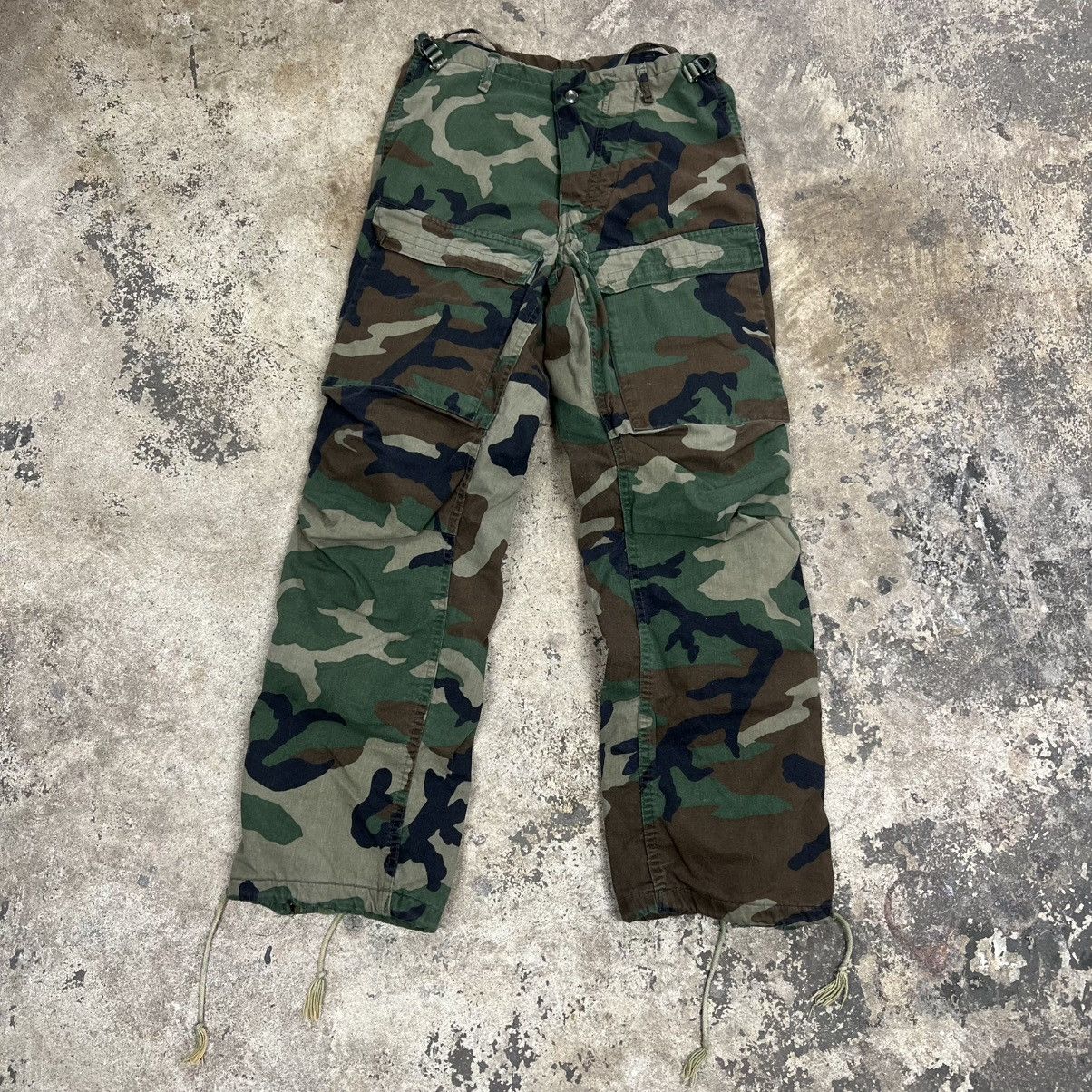 Vintage Vintage 80s camo military cargo pants Size 26" / US 2 / IT 38 - 1 Thumbnail