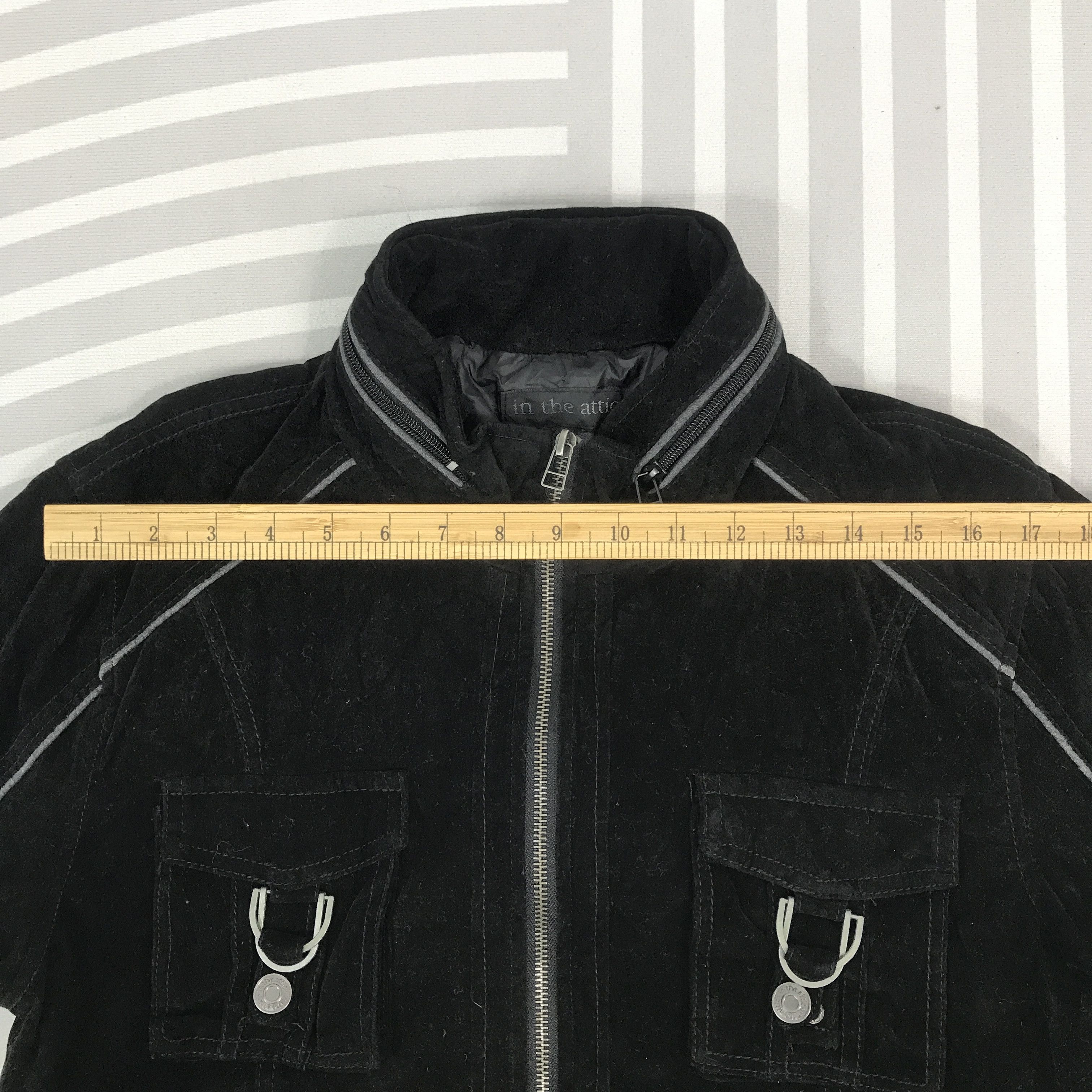 In The Attic × Japanese Brand In The Attic Japan Black Velvet design zipper Jacket Size US L / EU 52-54 / 3 - 5 Thumbnail