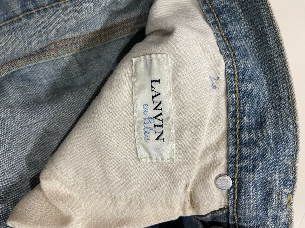 Vintage Vintage LANVIN Flare Jeans Bootcut Denim Streetwear Fashion Size 31" - 6 Thumbnail