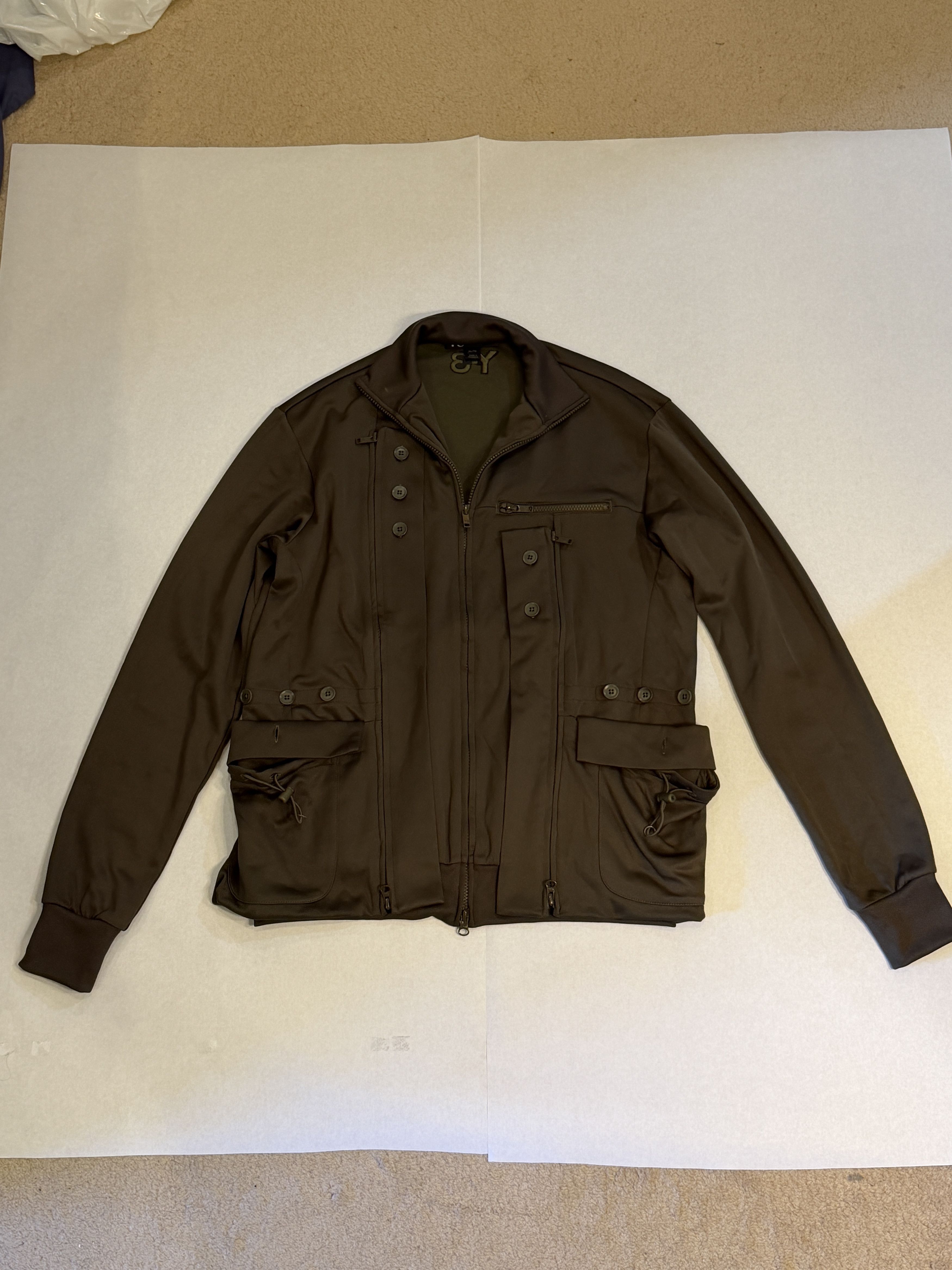 Y-3 Y3 Olive Utility Jacket Size US XL / EU 56 / 4 - 1 Thumbnail