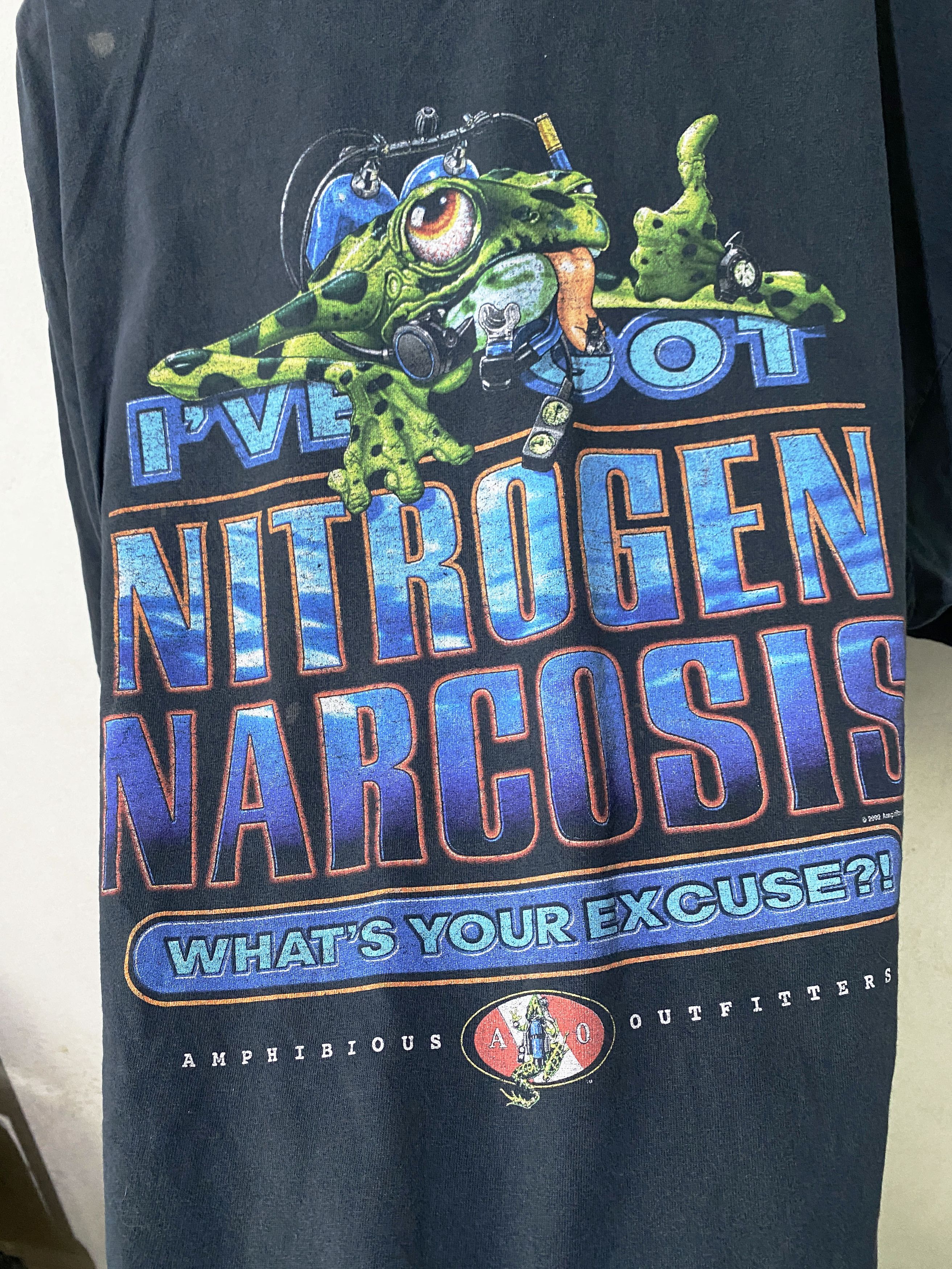 Vintage Vintage 2002 Nitrogen Narcosis Shirt Size US XL / EU 56 / 4 - 2 Thumbnail