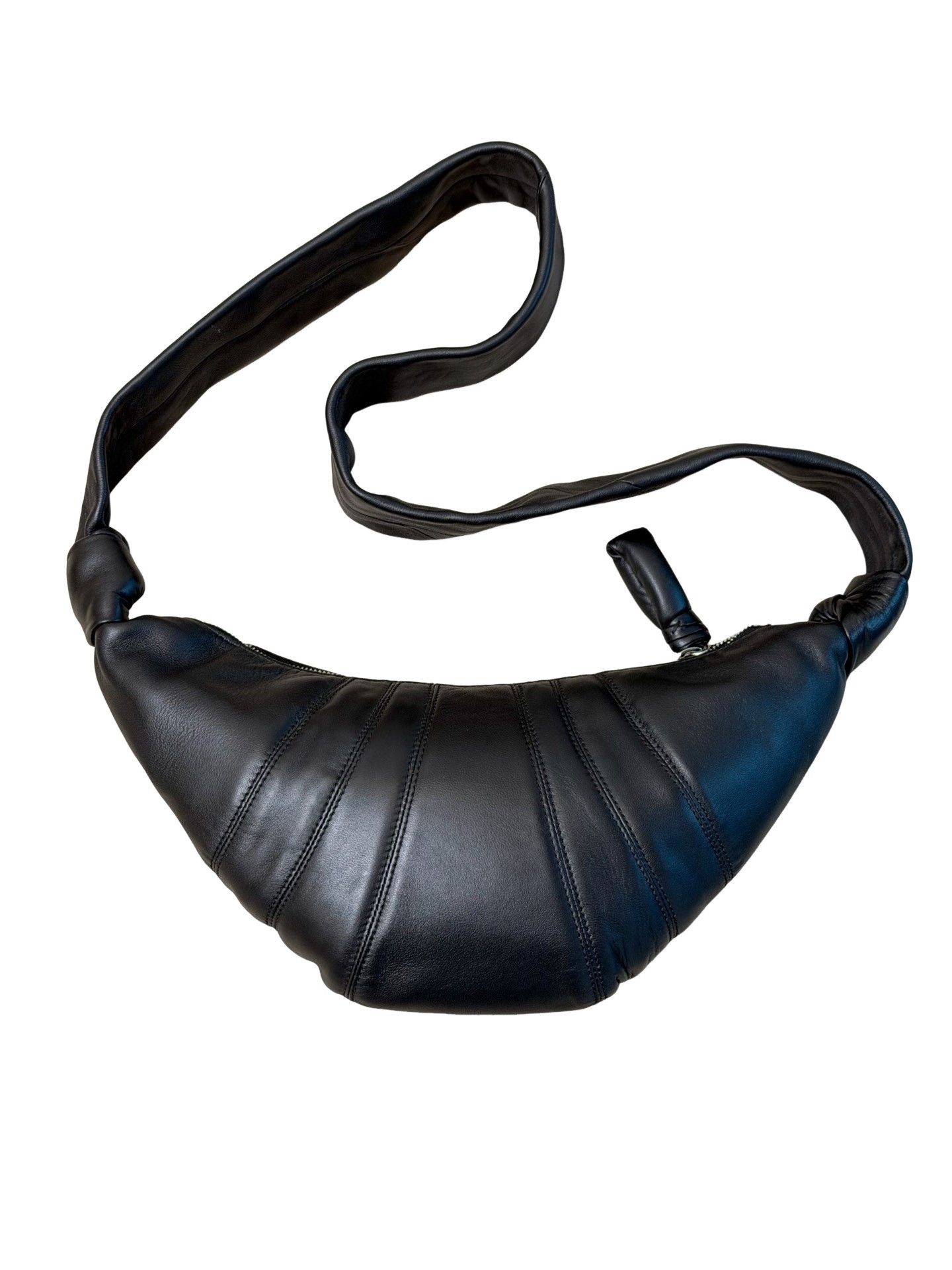 Lemaire Lemaire Black Leather Croissant Shoulder Bag Size ONE SIZE - 1 Thumbnail
