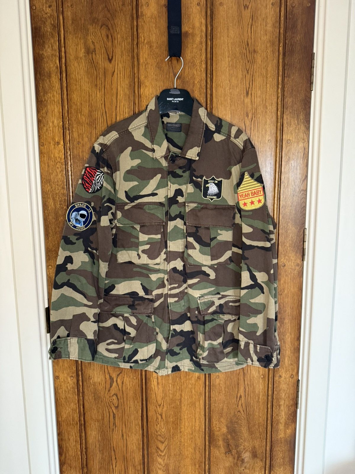 Saint Laurent Paris SS16 Saint Laurent camo yeah baby jacket Hedi Slimane L surf Size US L / EU 52-54 / 3 - 1 Thumbnail