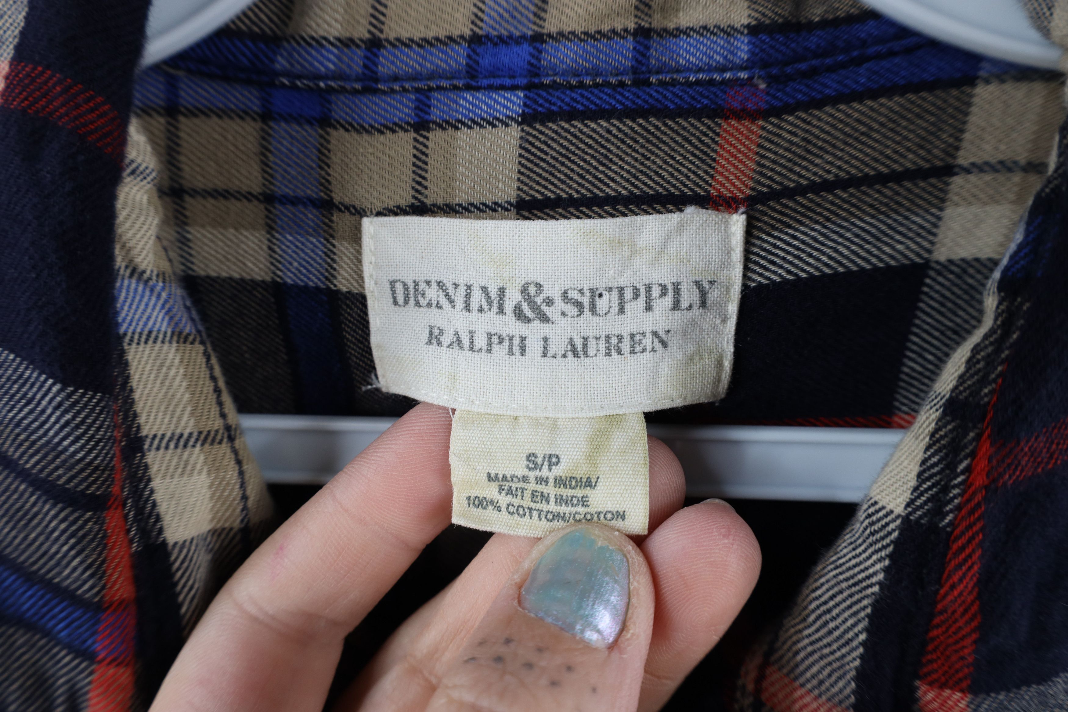 Polo Ralph Lauren Vintage Ralph Lauren Denim Supply Flannel Button Shirt Plaid Size US S / EU 44-46 / 1 - 5 Thumbnail