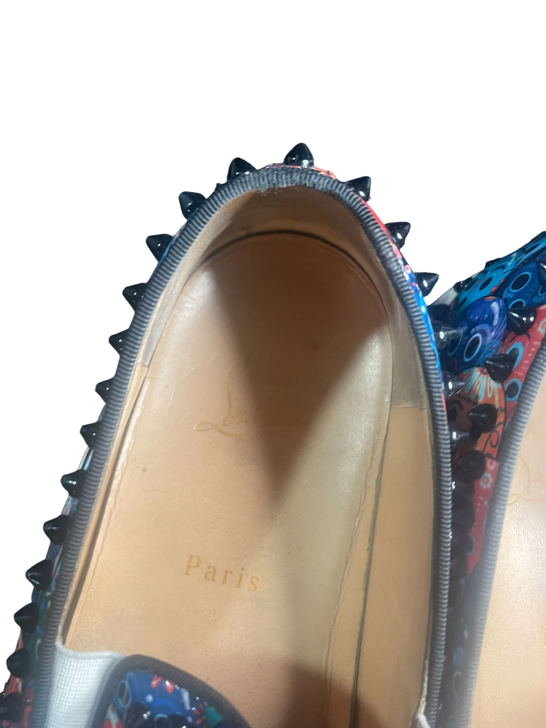 Christian Louboutin Christian Louboutin Roller Boat Skull Spikes Slip-On SZ 44 Size US 10.5 / EU 43-44 - 16 Thumbnail