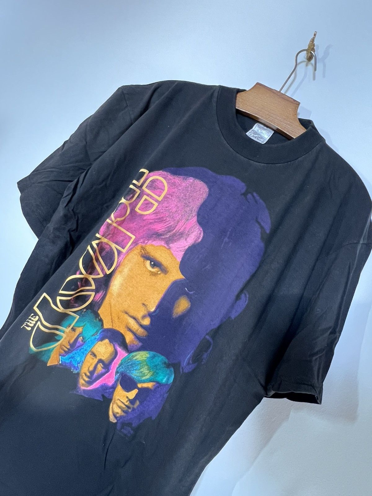 Band Tees Shirt Jim Morrison des Doors vintage 90s Size US XL / EU 56 / 4 - 4 Thumbnail