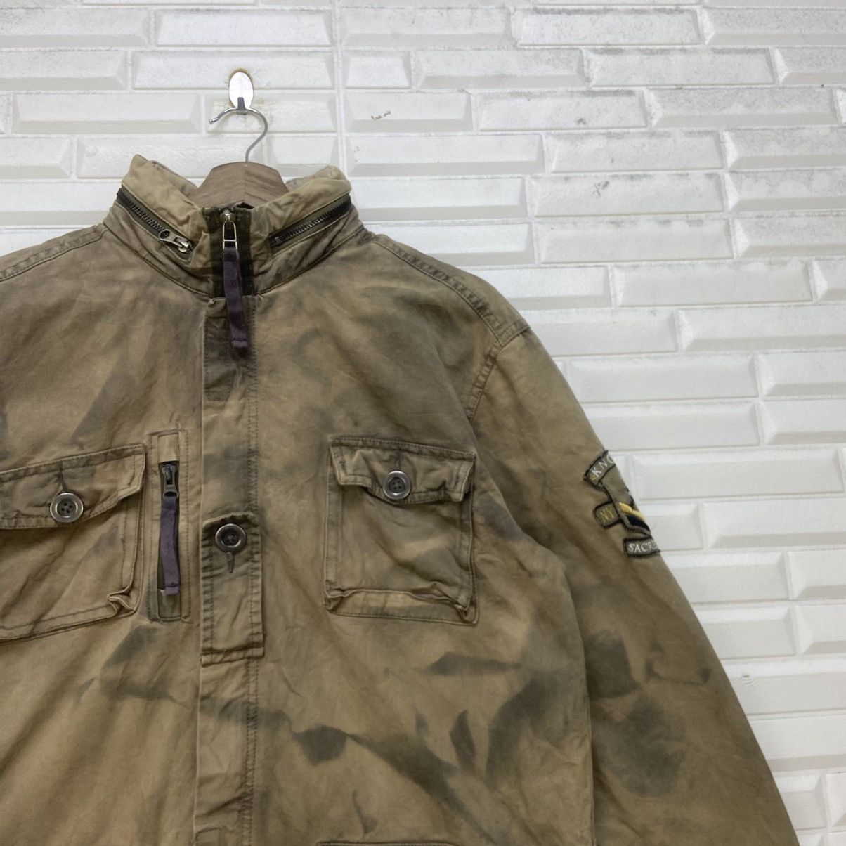 Japanese Brand Knowrey Sacred Stitch New York Camouflage Army Field Jacket Size US S / EU 44-46 / 1 - 5 Thumbnail