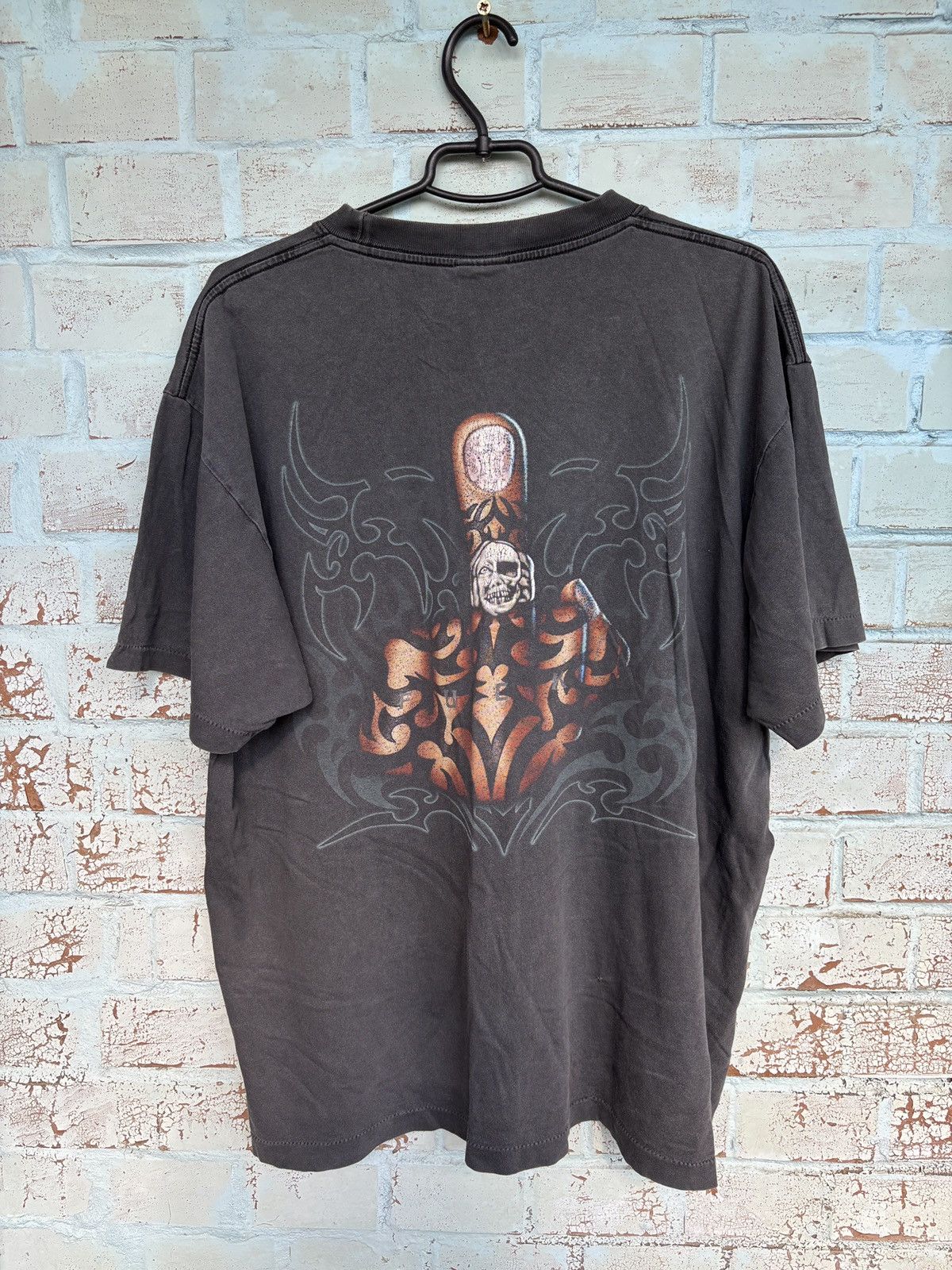 Vintage y2k jnco style avant garde t-shirt tribal streetwear usa Size US XL / EU 56 / 4 - 2 Thumbnail