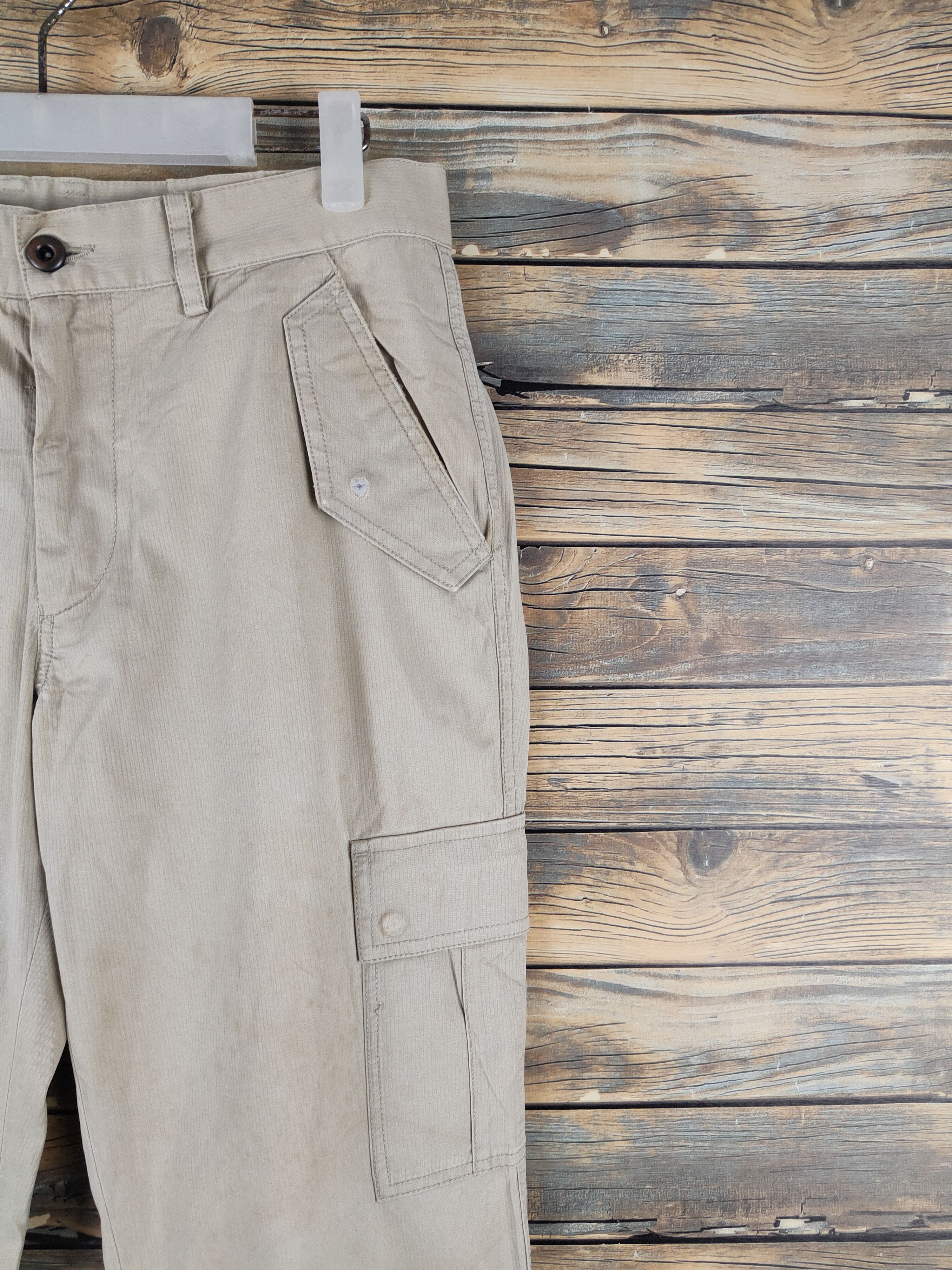 Japanese Brand DL Boycott Beige Multipocket Cargo Pants #2380 Size US 32 / EU 48 - 5 Thumbnail