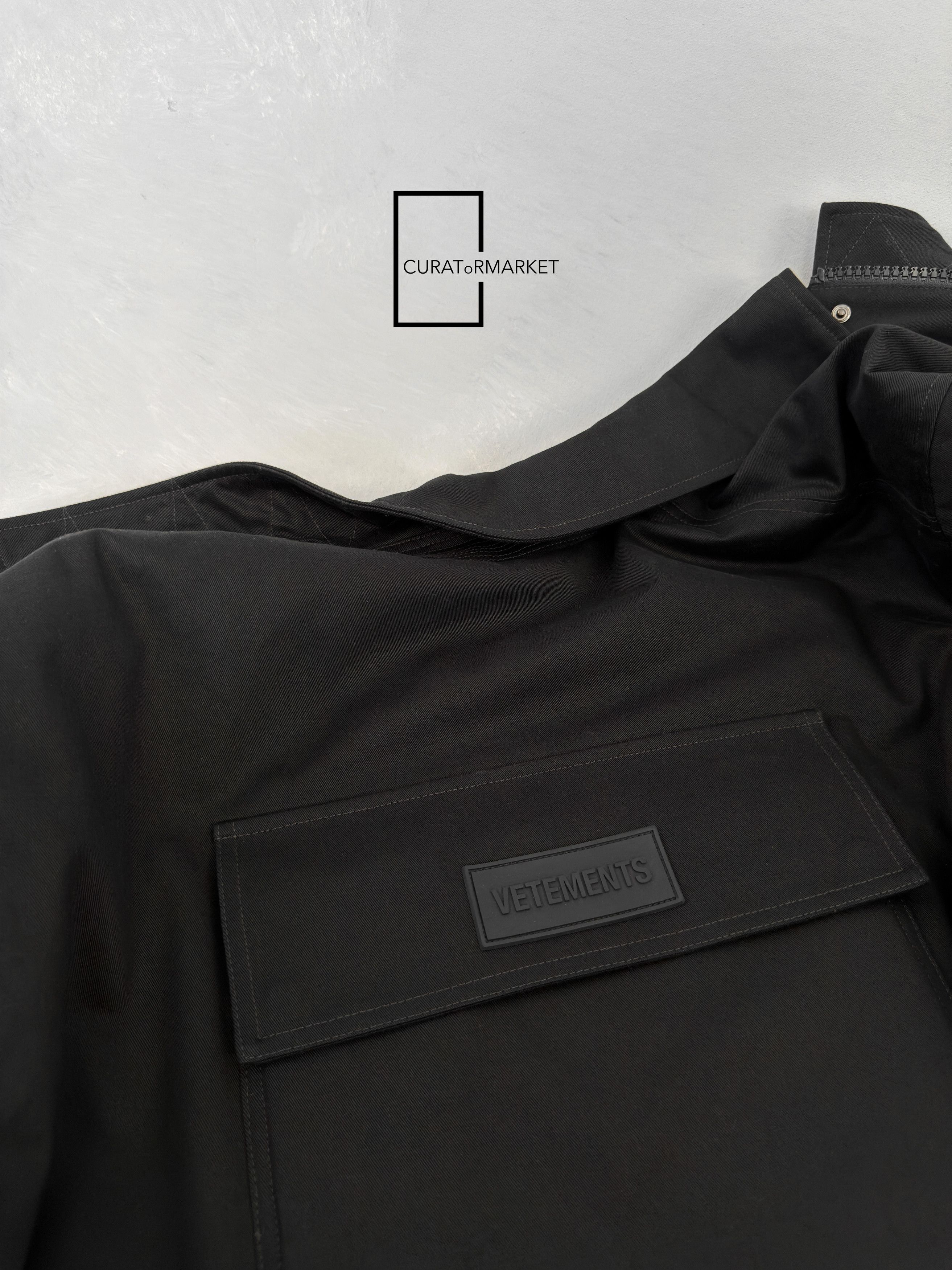 Vetements GRAIL Multi Cargo Back Pocket Zip Army Blackout Parka FW24 Size US S / EU 44-46 / 1 - 16 Thumbnail
