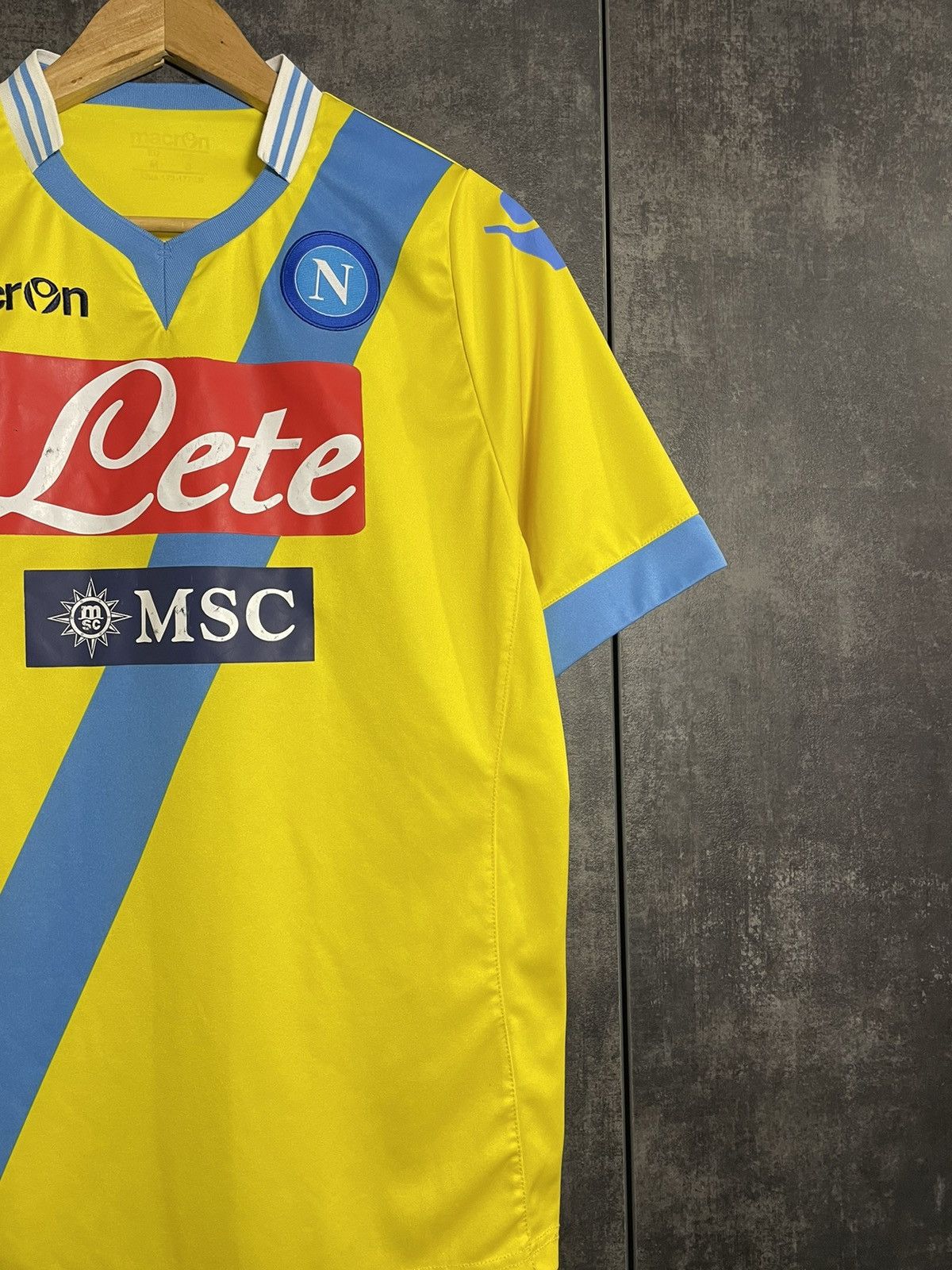 Vintage Vintage Napoli Third 2014 Kit Soccer Jersey Rare Macron Size US M / EU 48-50 / 2 - 2 Thumbnail