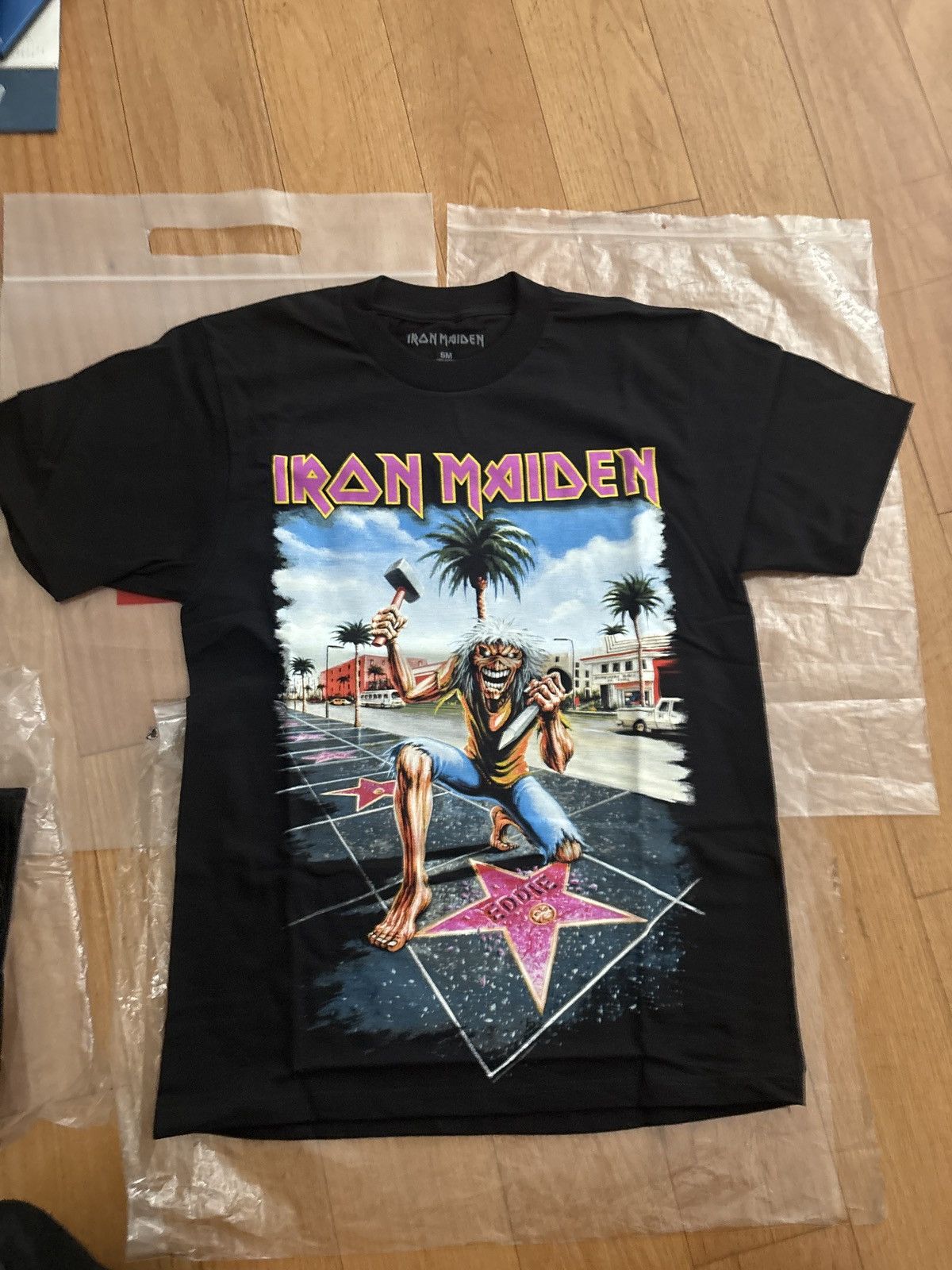 Iron Maiden Iron maiden recreation 2008 La forum Hollywood tour black t Size US S / EU 44-46 / 1 - 1 Thumbnail