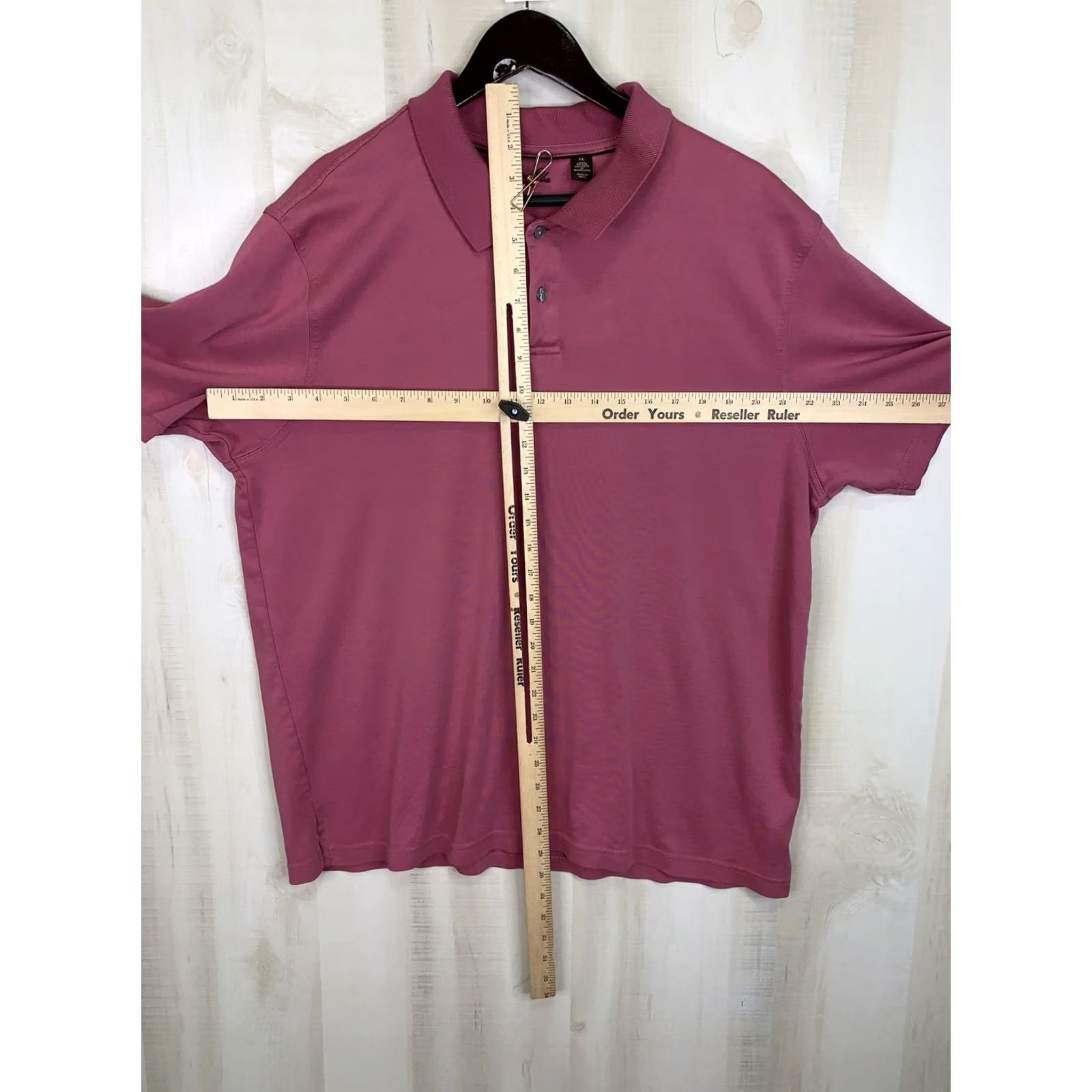 Tasso Elba Tasso Elba Polo Shirt Mens XL 100% Supima Cotton Soft Blush Pink Short Sleeve Collared Polo Shirt XL11840 Size US XL / EU 56 / 4 - 4 Thumbnail