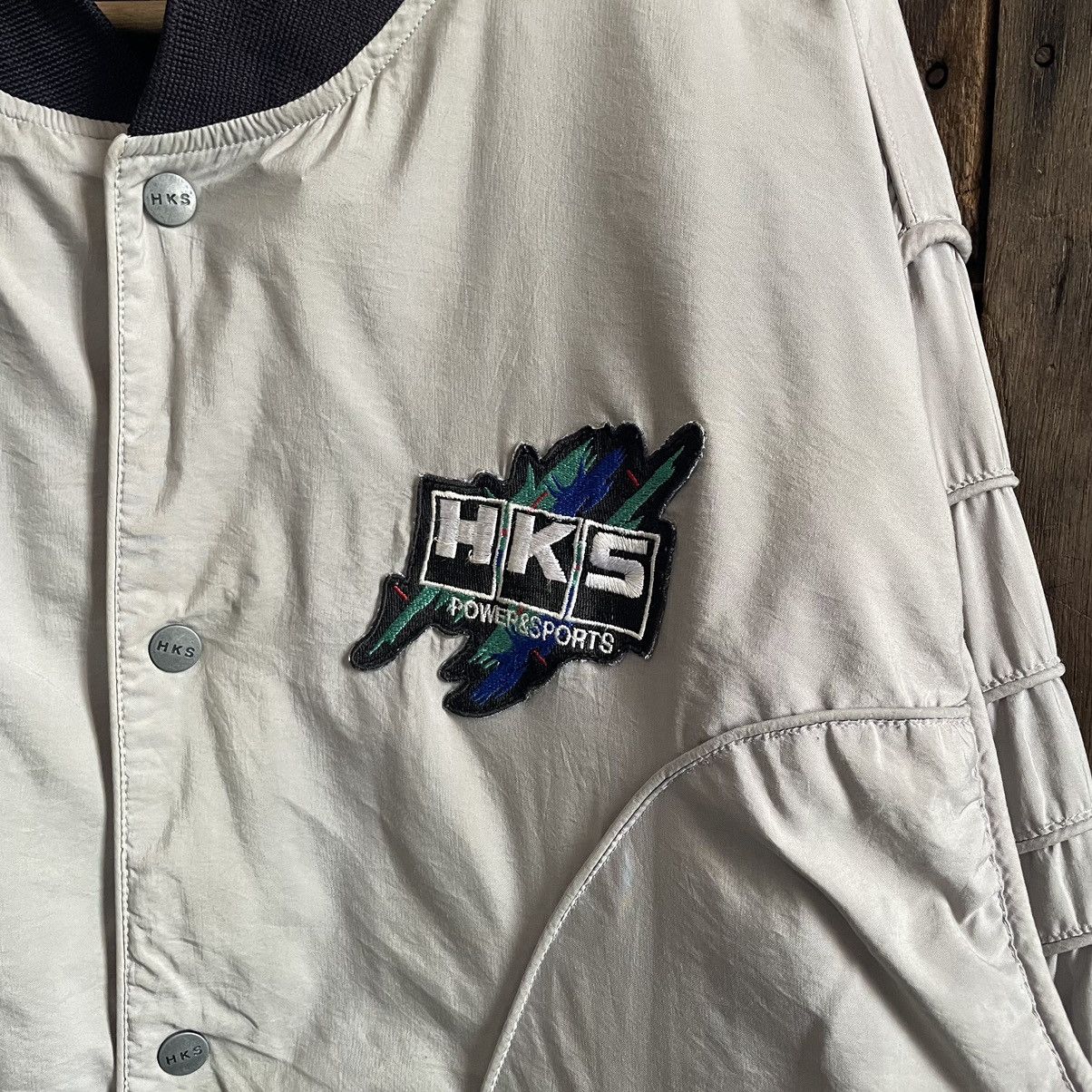 Vintage Vintage HKS Oil Splash Bomber Jacket Size US L / EU 52-54 / 3 - 3 Thumbnail