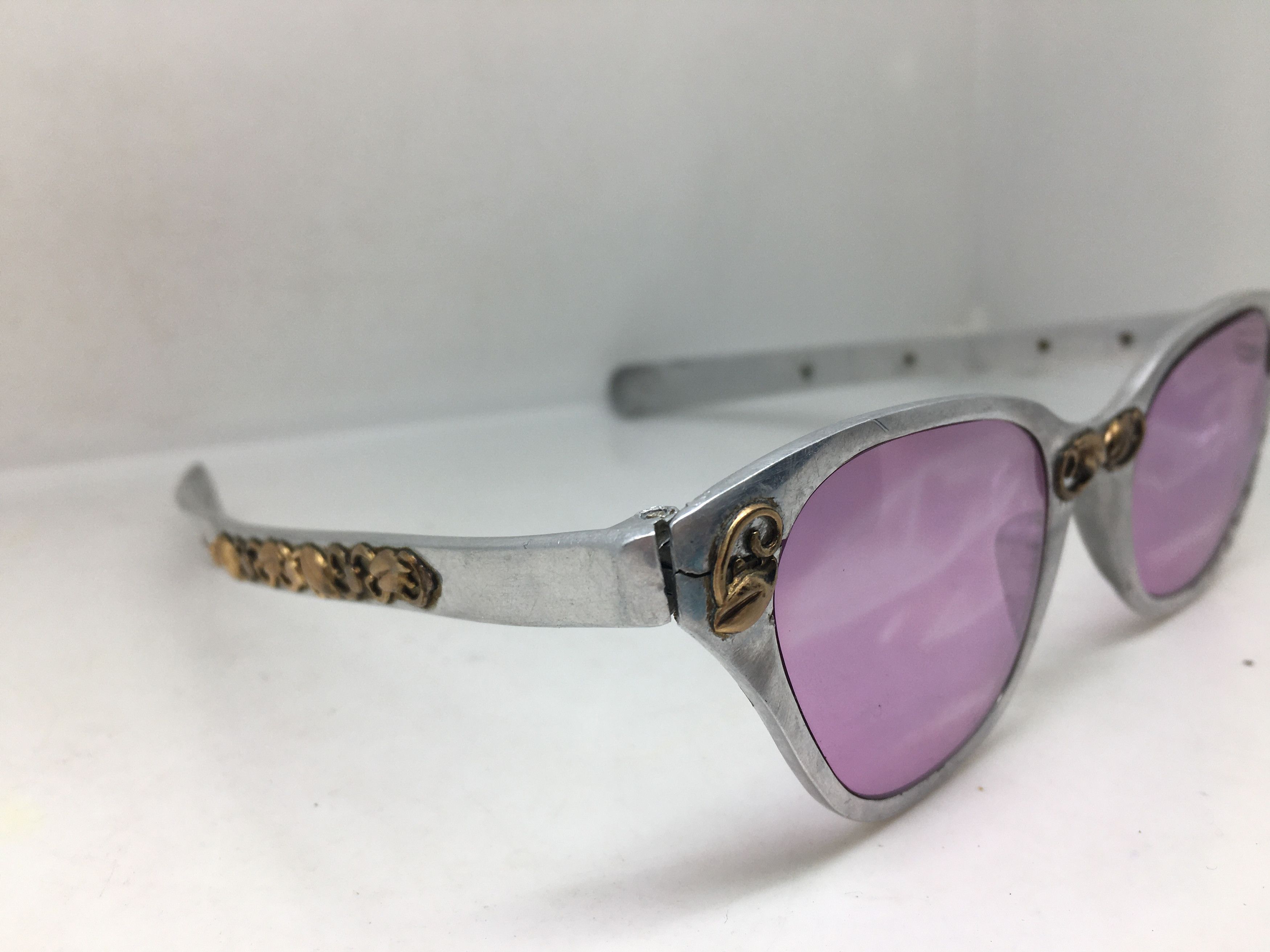 Vintage Vintage 50s TURA Woman Aluminum Silver Cateye Sunglasses Size ONE SIZE - 2 Thumbnail