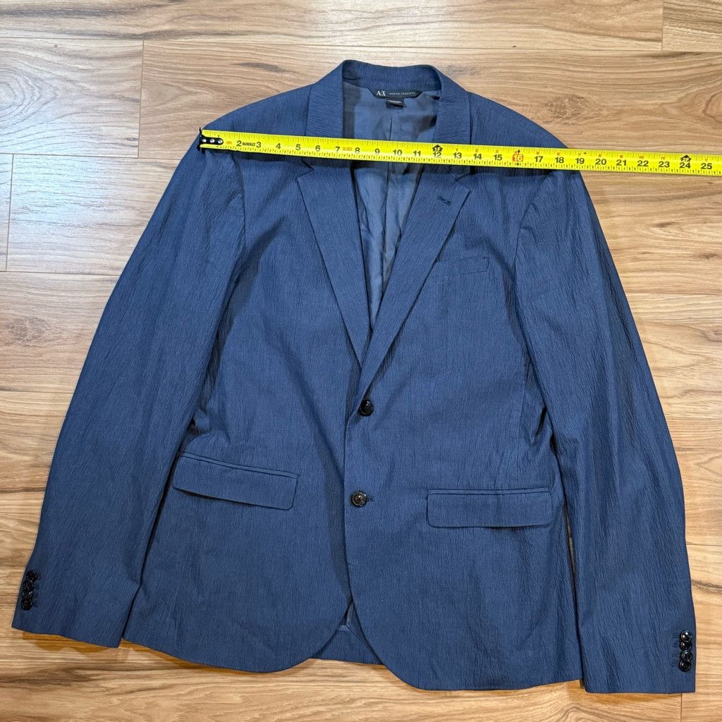 Armani Exchange Armani Exchange Men’s Blue Blazer 42R Size 42R - 4 Thumbnail