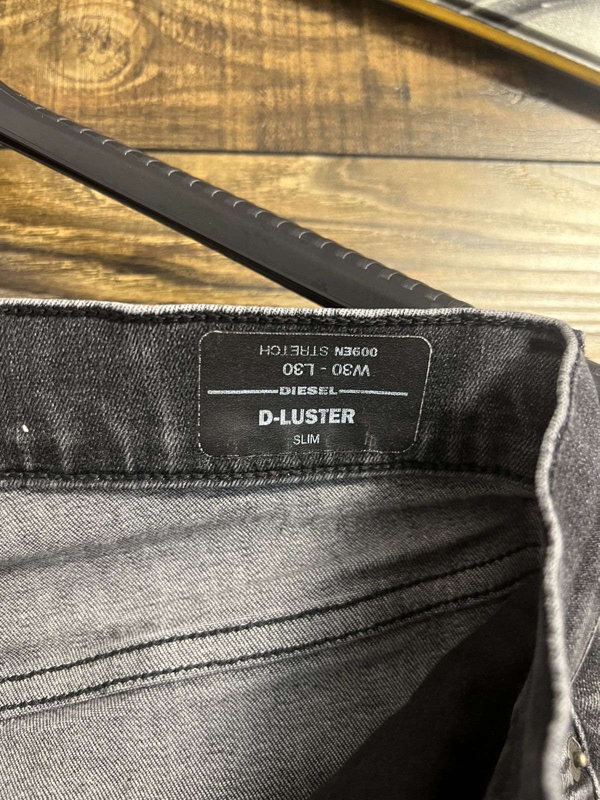 Diesel DIESEL Diesel D-Luster Grey Denim Jeans Slim Fit Stretch Size US 30 / EU 46 - 20 Thumbnail