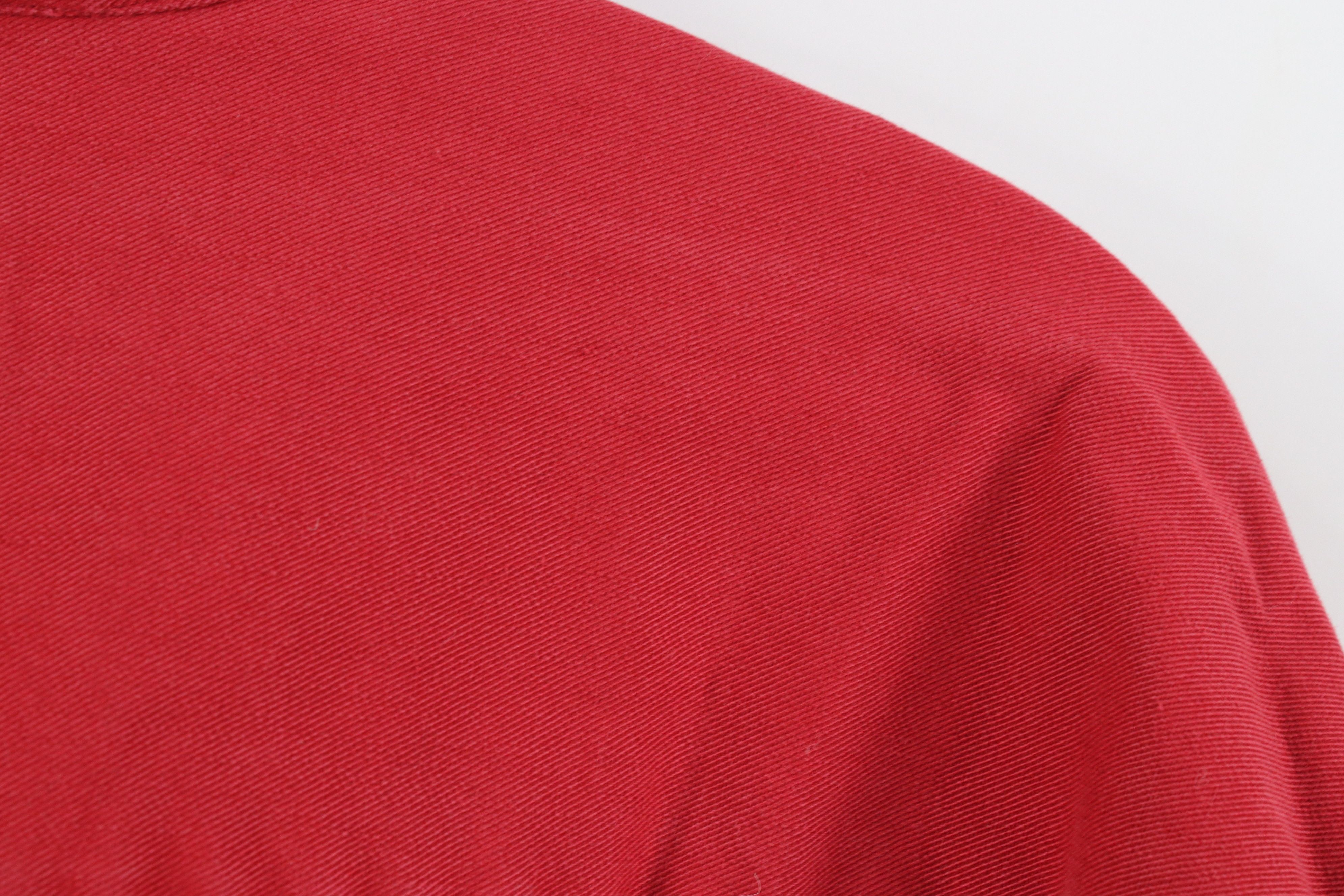 Eddie Bauer Vintage 90s Eddie Bauer Twill Denim Button Down Shirt Red Size US M / EU 48-50 / 2 - 11 Thumbnail