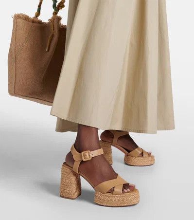Christian Louboutin os11x0526 Calakala 70mm Espadrille Sandals in Beige Size US 9 / IT 39 - 4 Thumbnail