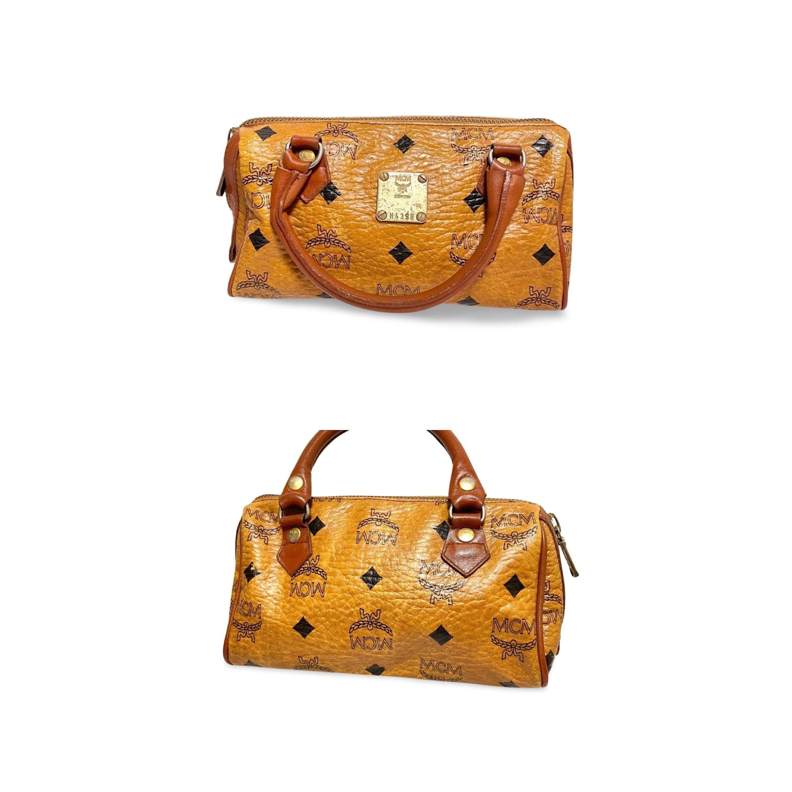 Vintage MCM classic brown monogram mini speedy