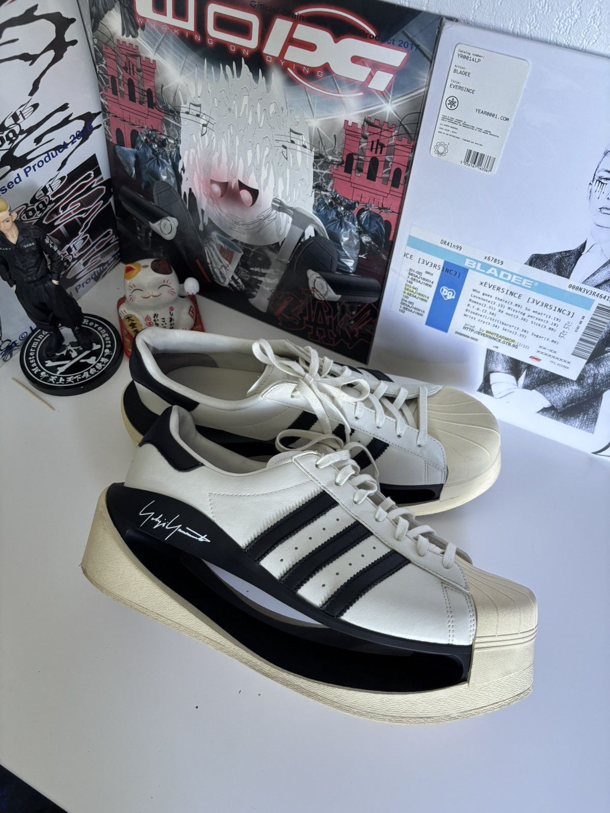 Adidas × Y-3 Y-3 gendo superstar platform shoes Size US 12 / EU 45 - 1 Thumbnail
