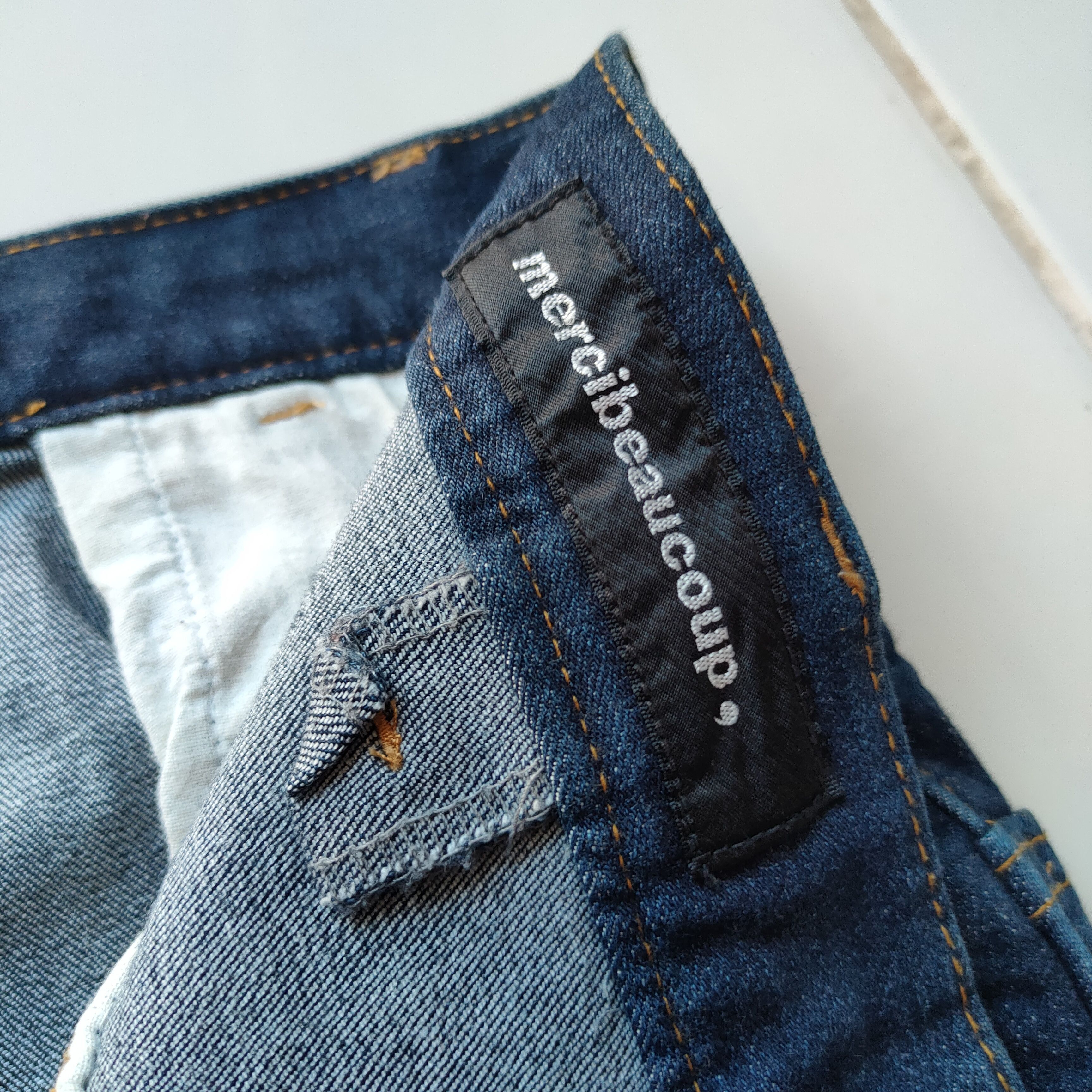mercibeaucoup ISSEY MIYAKE DENIM SKINNY BUSH PANTS Size US 30 / EU 46 - 7 Thumbnail