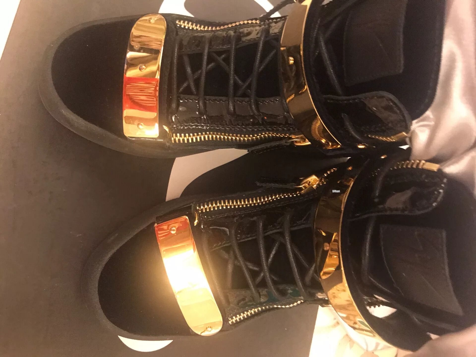 Giuseppe Zanotti Giuseppe Zanotti High-Top Sneakers Size US 7.5 / EU 40-41 - 4 Thumbnail