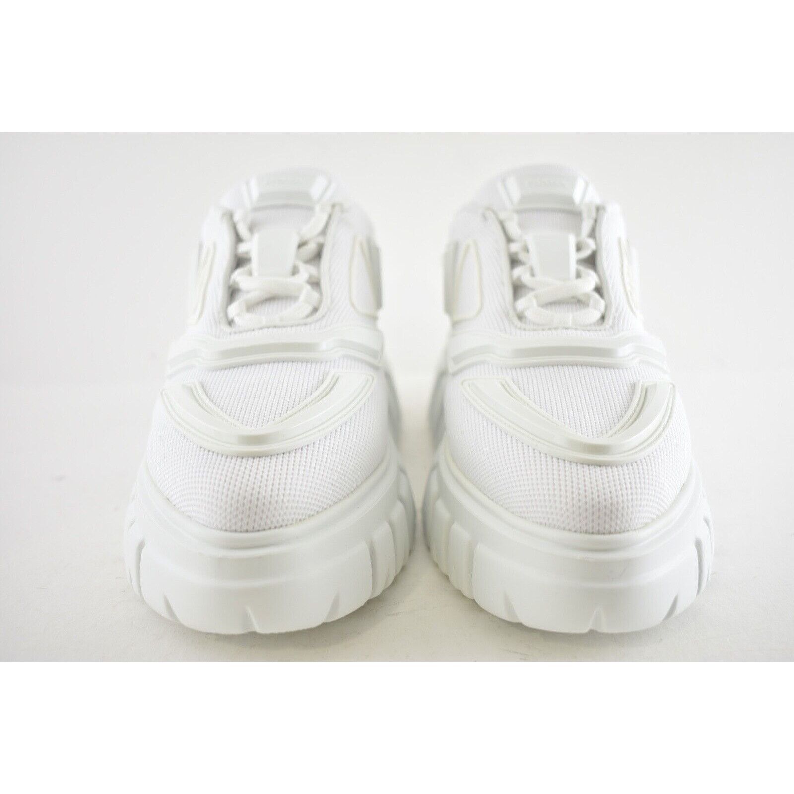 Prada Prada Monolith Sole White Platform Flat Low Sneaker 38.5 Size US 8.5 / IT 38.5 - 5 Thumbnail