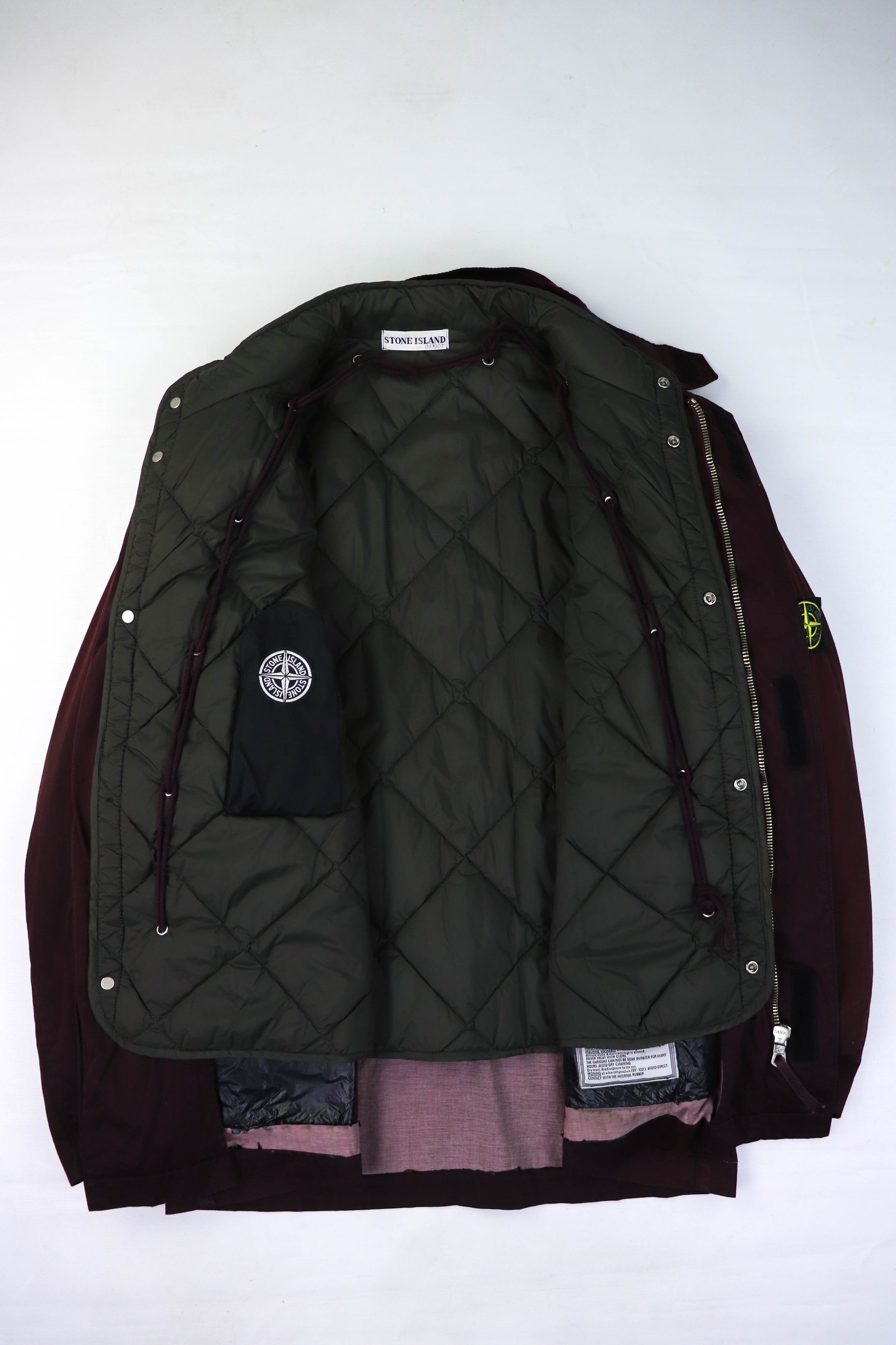 Rare Vintage Archive Stone Island Raso Gommato Lined Jacket