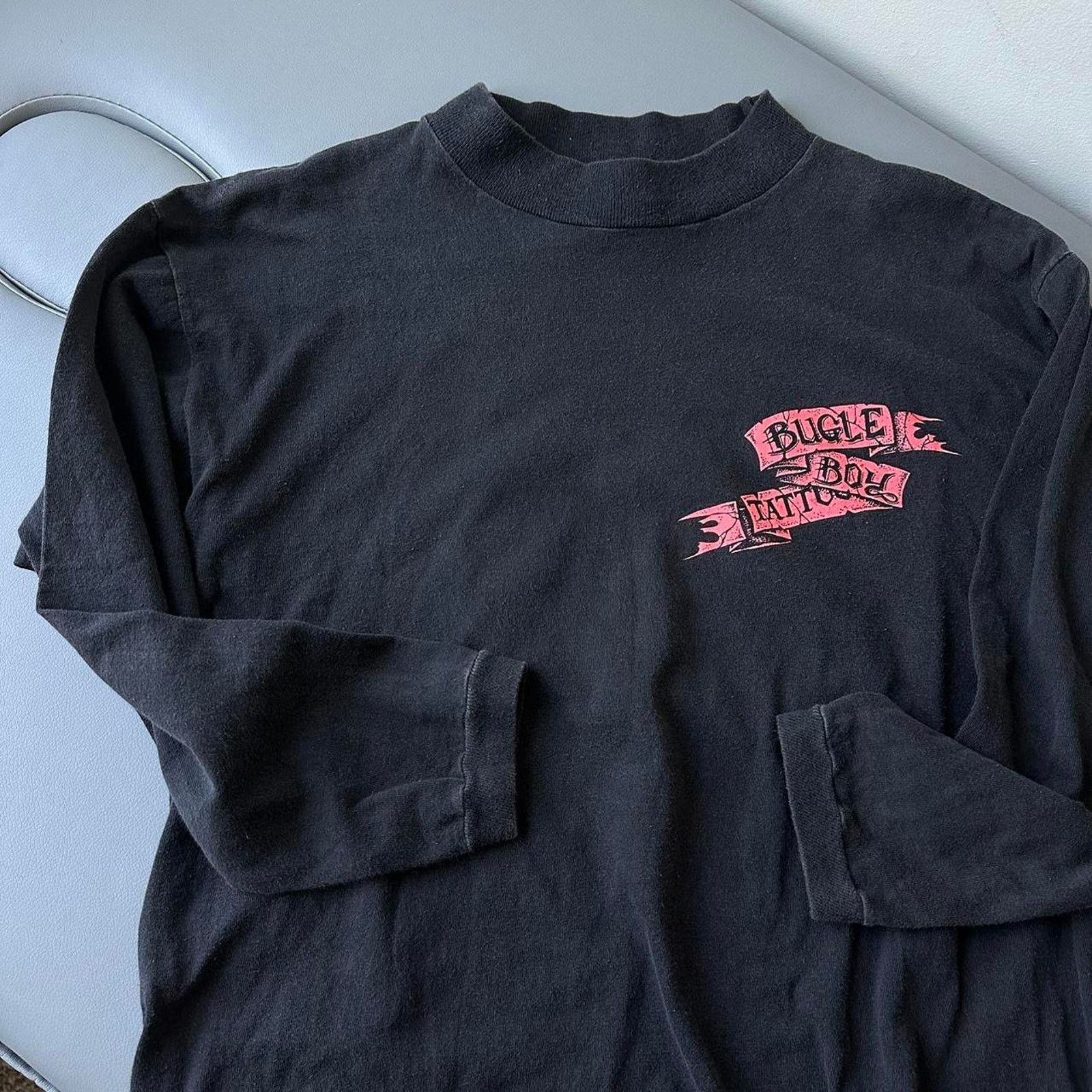 Bugle Boy × Vintage Rare vintage 90s bugle boy tattoo shirt Size US XS / EU 42 / 0 - 4 Thumbnail