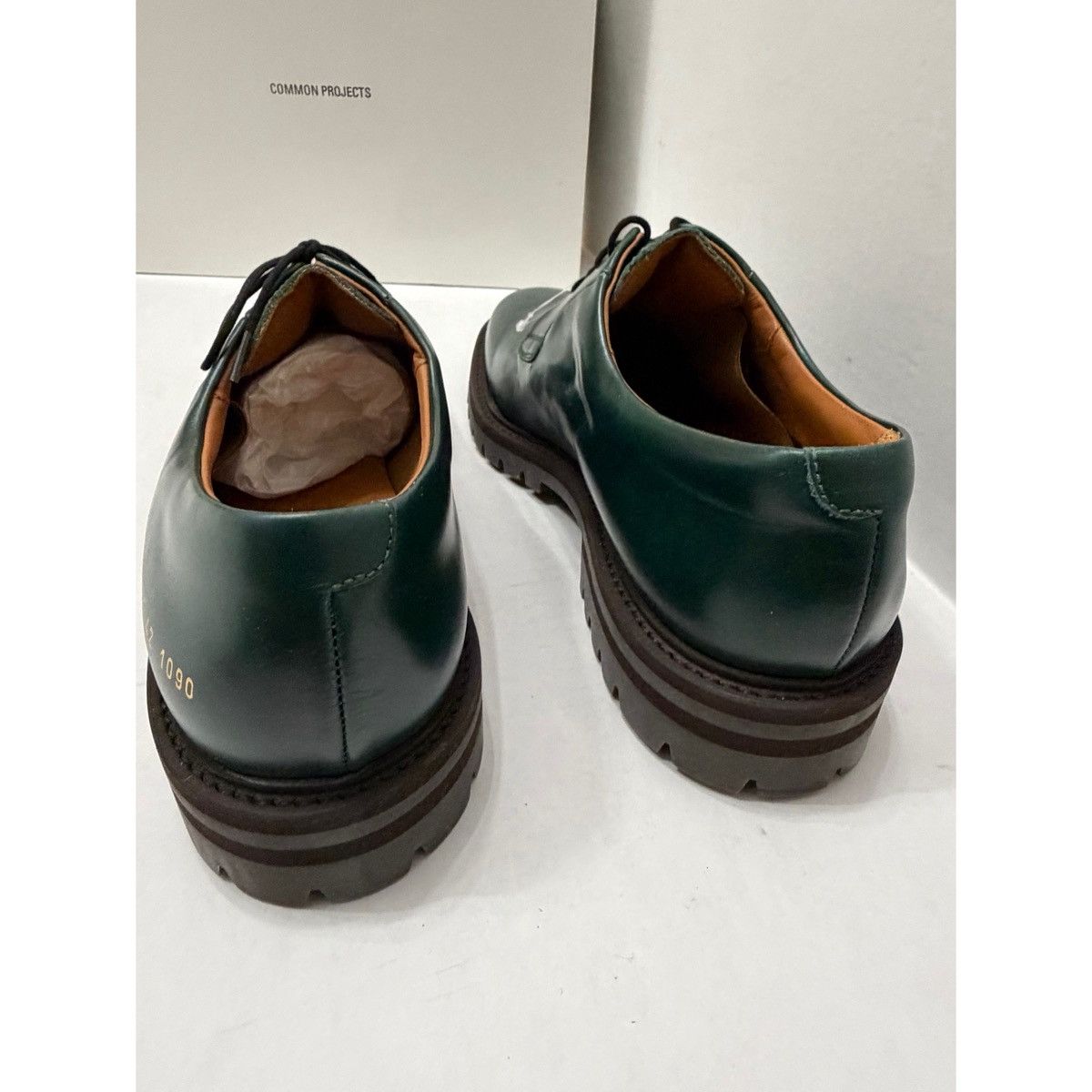 Common Projects COMMON PROJECTS DERBY GREEN SHOES Size US 9 / EU 42 - 9 Thumbnail