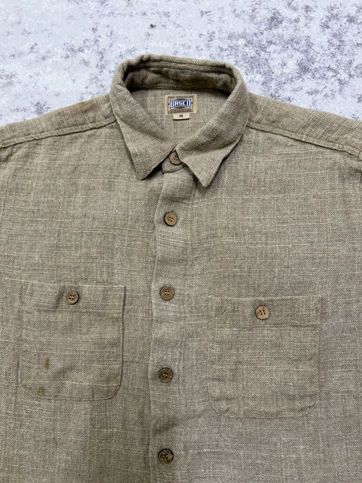Basco Vintage All American Sportwear Basco Knit Button Up Shirt Size US M / EU 48-50 / 2 - 5 Thumbnail