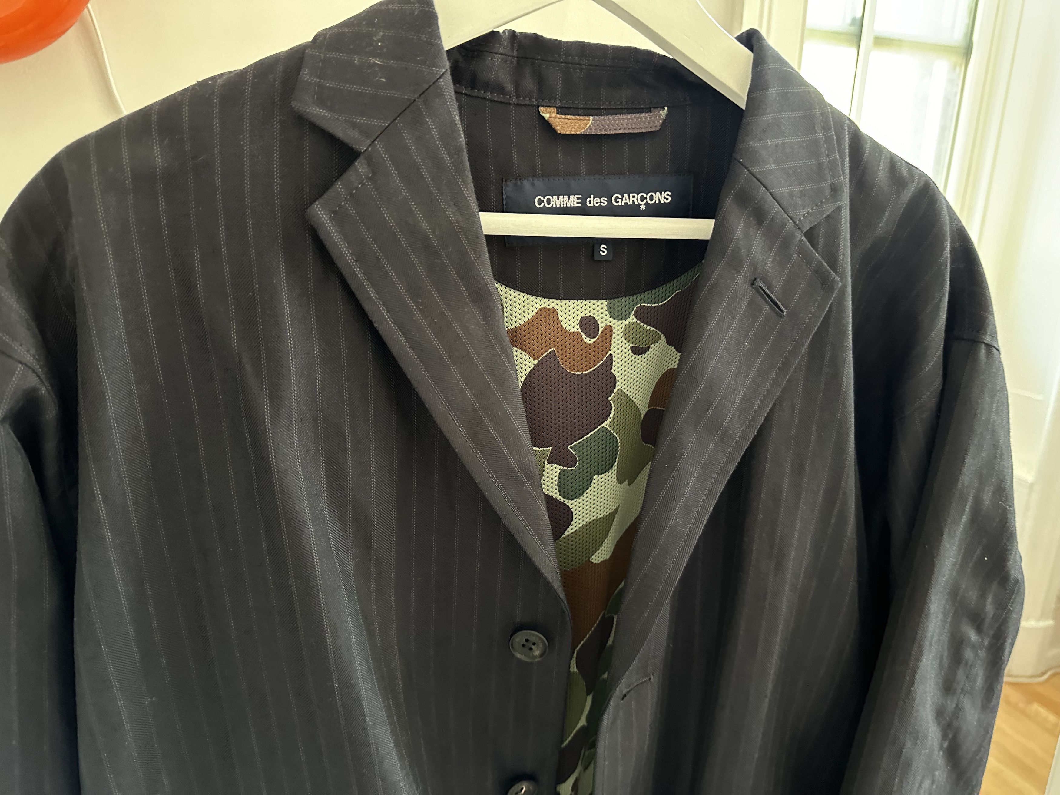 Comme des Garcons Homme COMME DES GARÇONS HOMME Navy PinStripe Blazer Size US S / EU 44-46 / 1 - 3 Thumbnail