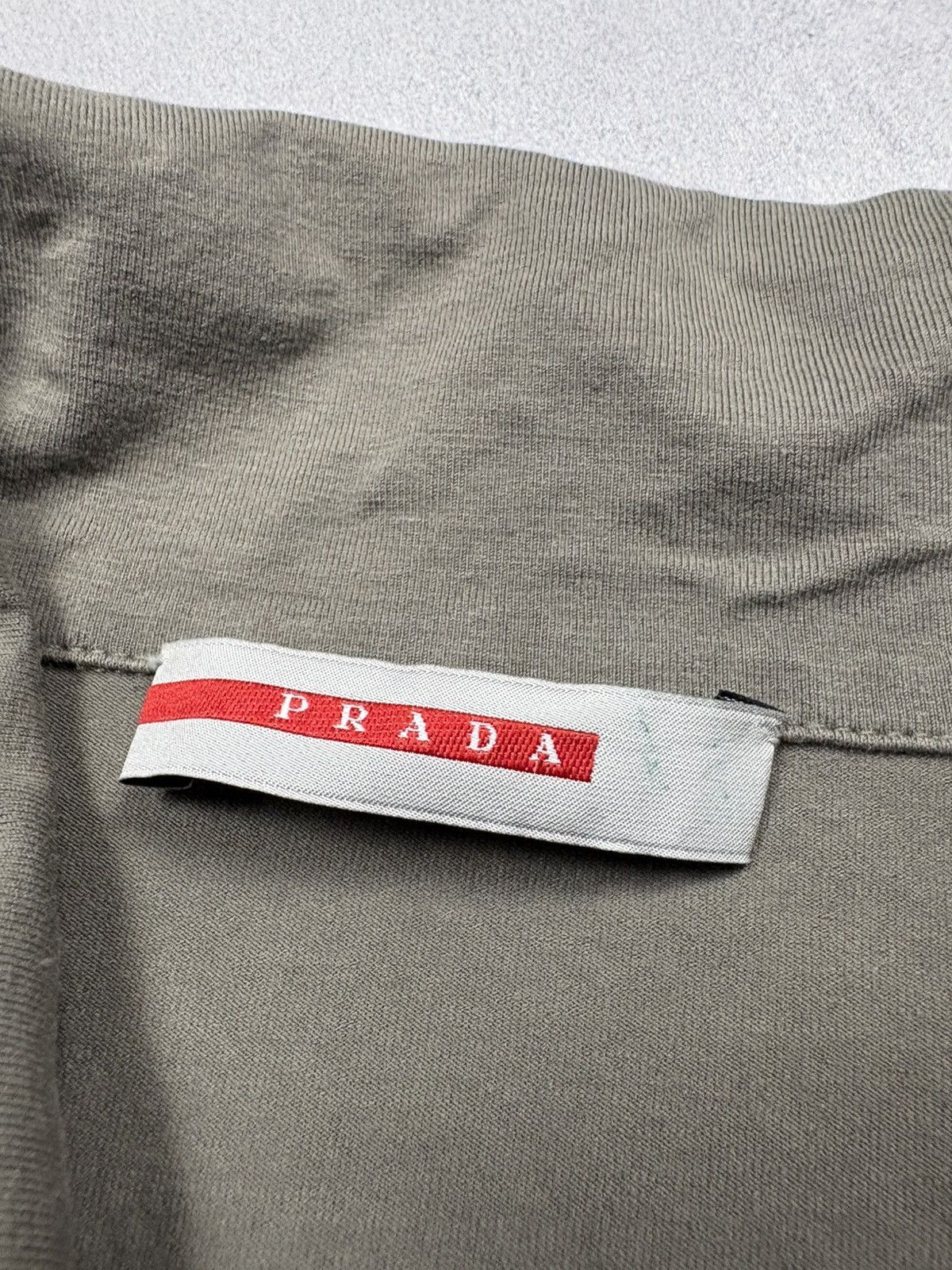 Prada Vintage 00s Prada Sport Red Tab Polo 1/3 Zip Shirt Rare L Size US L / EU 52-54 / 3 - 11 Thumbnail