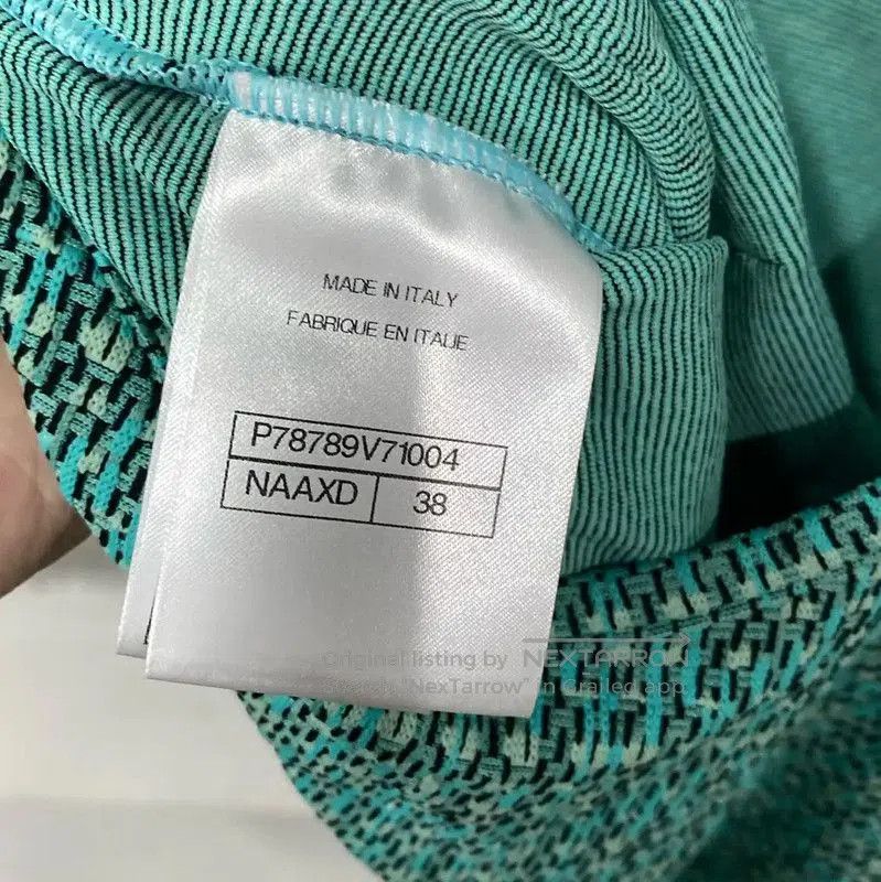 Chanel Chanel Green Summer Cropped T-Shirt . Size XXS / US 00 / IT 34 - 8 Thumbnail
