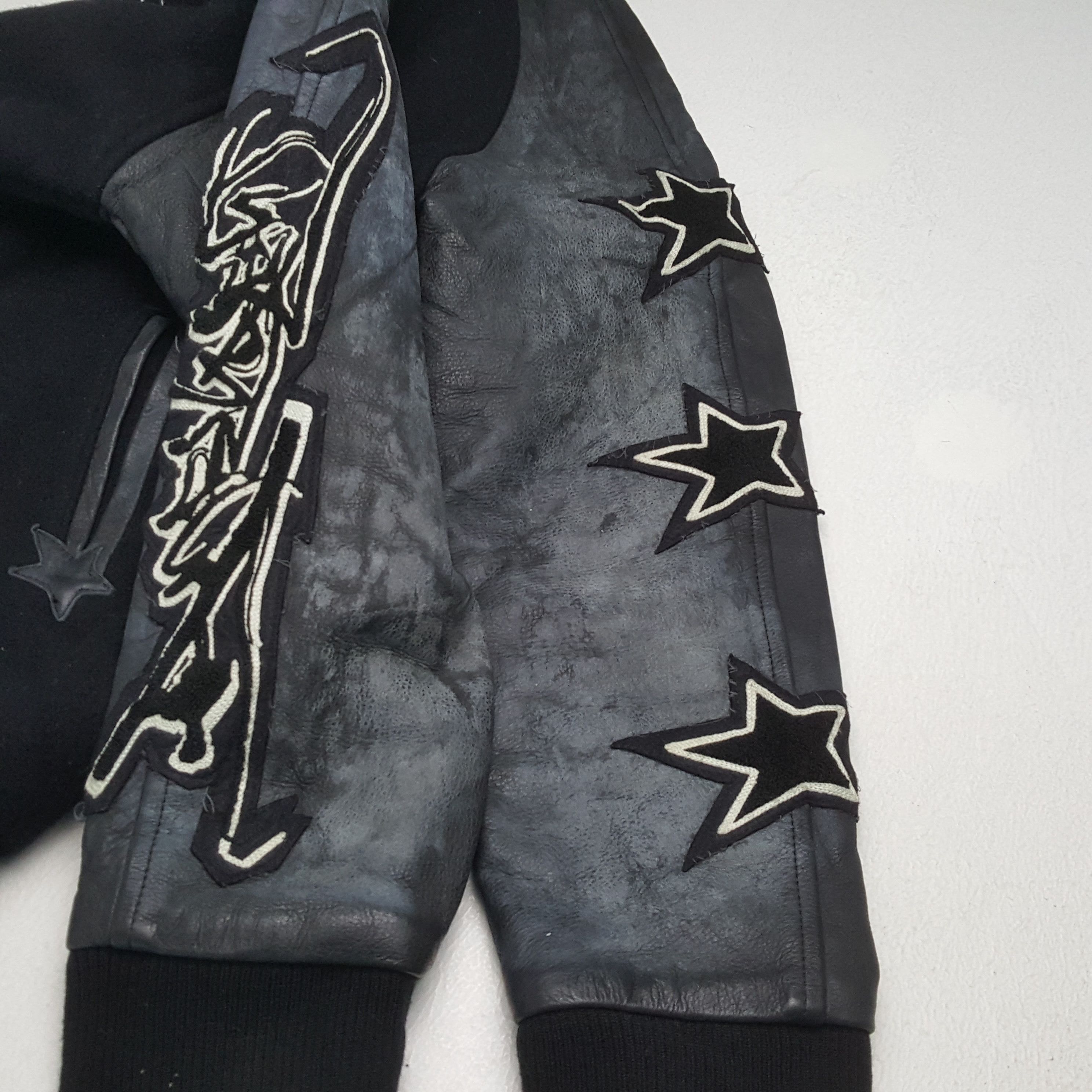 Japanese Brand × Vintage AMBIVALENT Custom If Six Was Nine Art Varsity Jacket Size US L / EU 52-54 / 3 - 7 Thumbnail