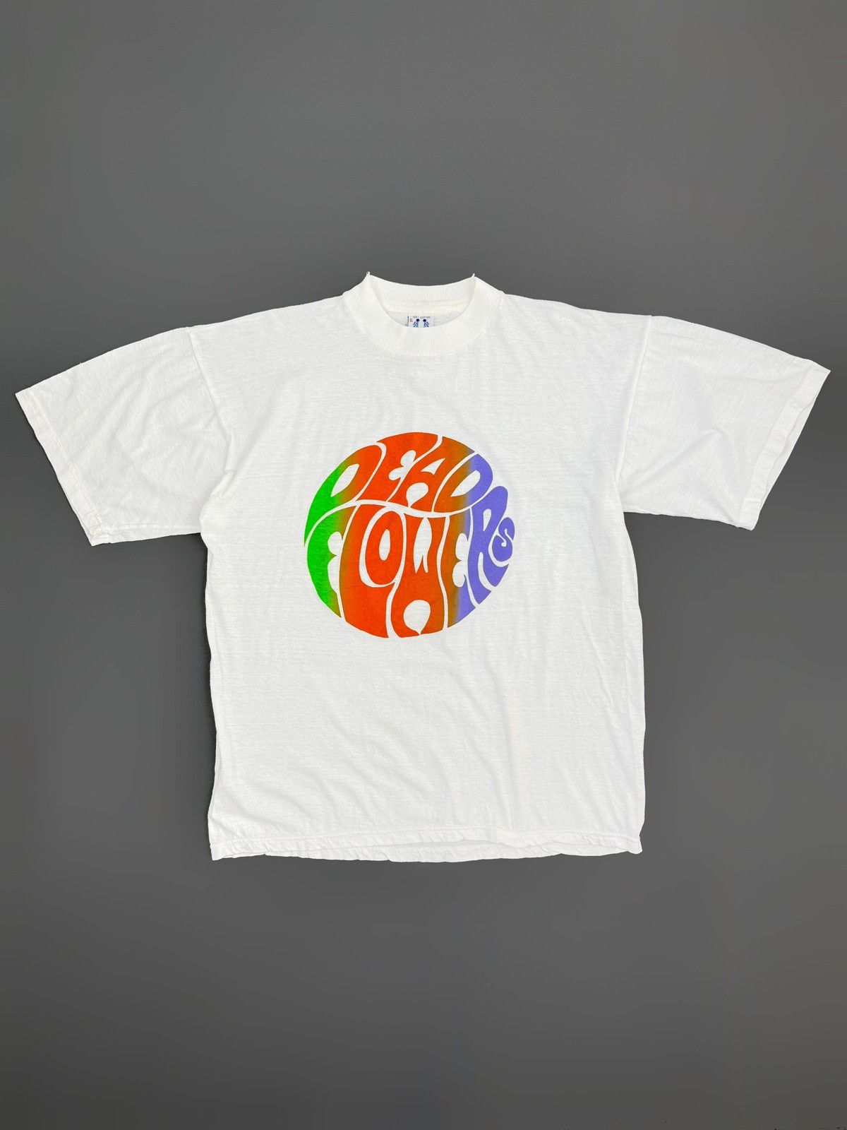 Band Tees 1990’s Vintage Dead Flowers Psychedelic Band Logo Tee Size US XL / EU 56 / 4 - 1 Thumbnail