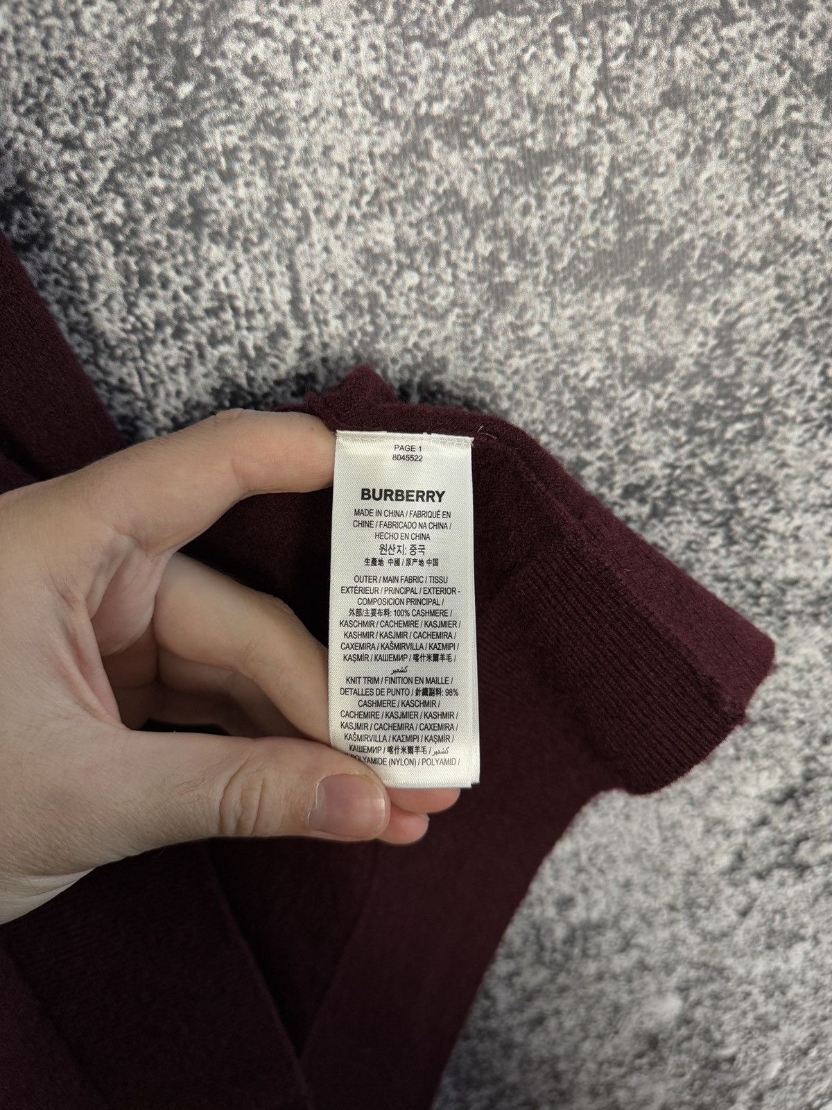 Burberry Men’s Burberry London England Cashmere Sweater Luxury Size M Size US M / EU 48-50 / 2 - 8 Thumbnail
