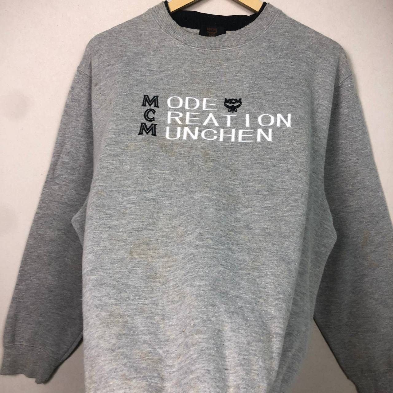 MCM Authentic MCM Embroidery Big Logo Sweatshirt Jumper Size US L / EU 52-54 / 3 - 7 Thumbnail