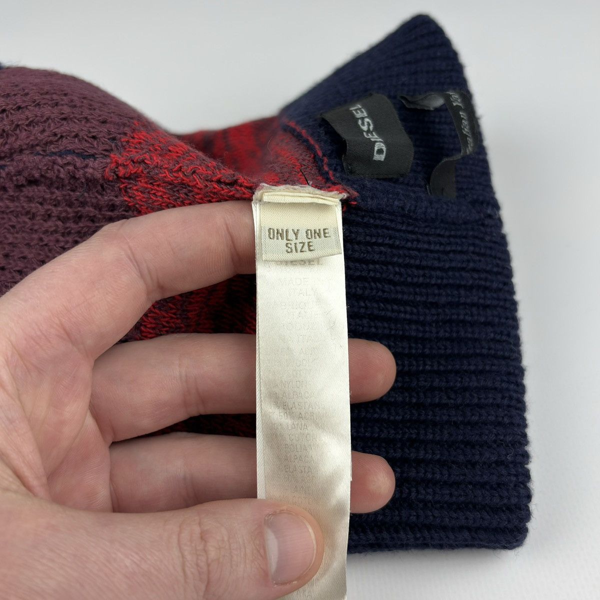 Diesel Diesel Vintage Knit Beanie Hat Size ONE SIZE - 7 Thumbnail