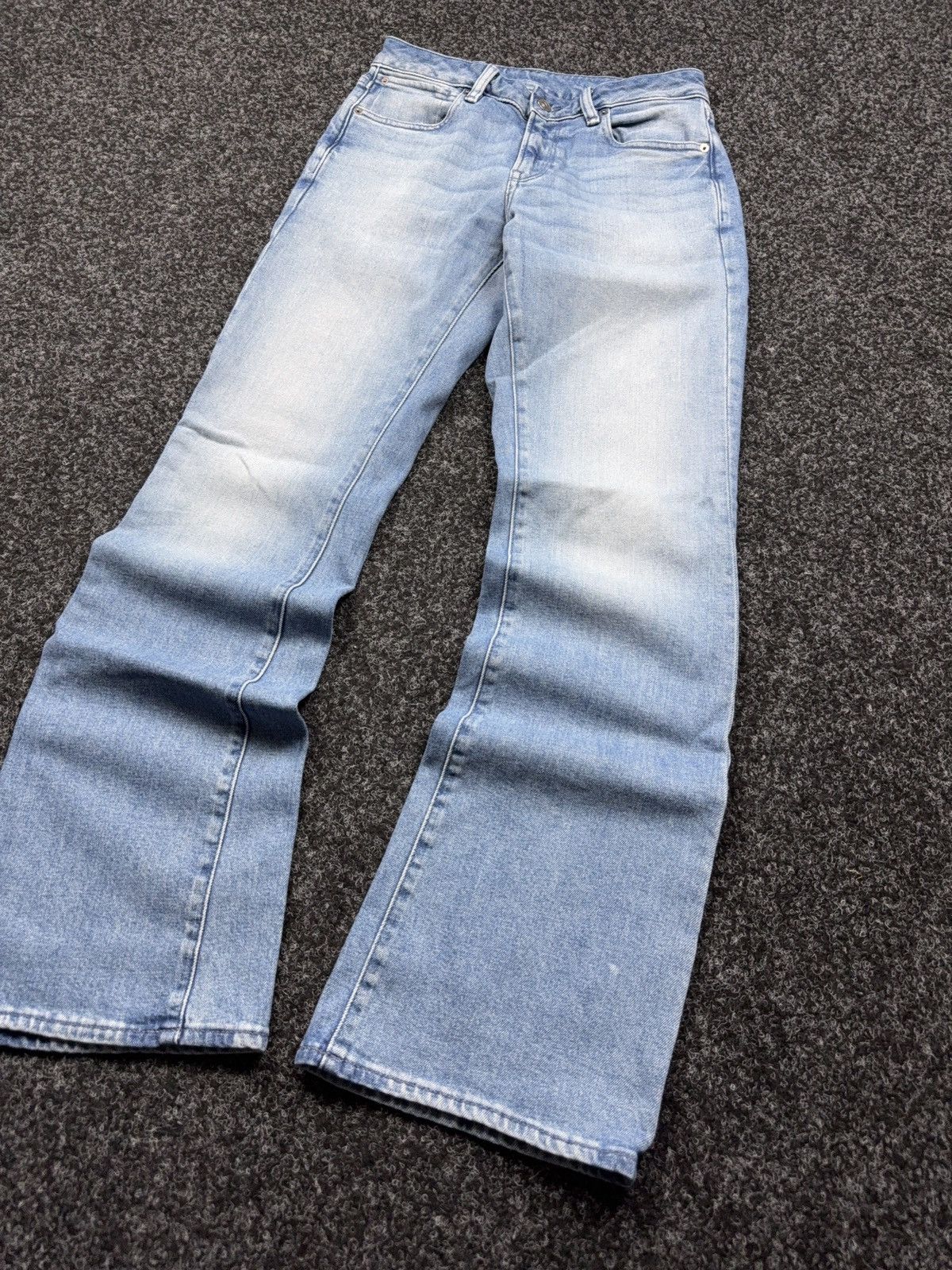 G-Star Vintage 00s G-Star RAW G-Low Bootcut Jeans Y2K Light Wash Size 27" / US 4 / IT 40 - 3 Thumbnail