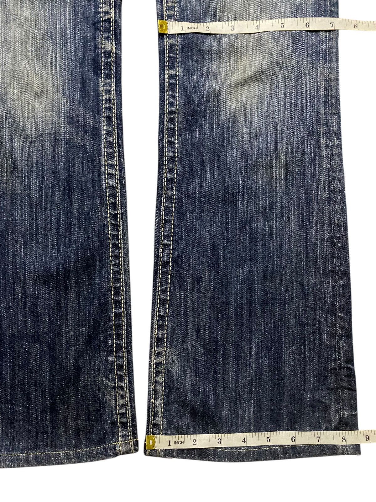 If Six Was Nine Woman Mek Denim Reverse For Care Distressed Flare Jeans Size US 30 / EU 46 - 20 Thumbnail