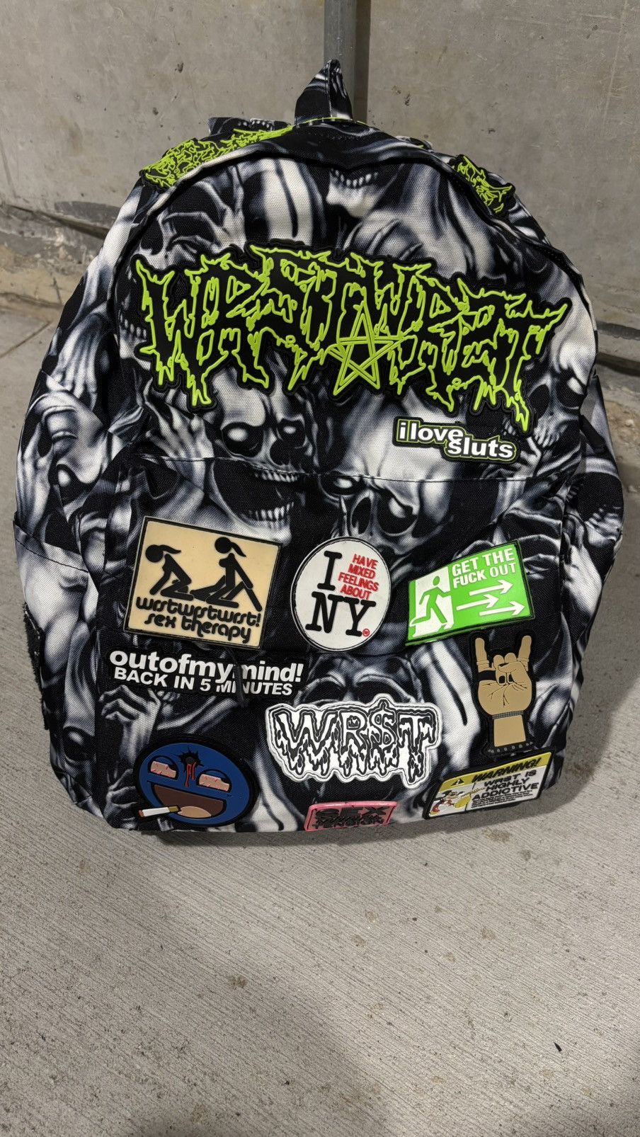 Other Wrstwrstwrst Skull Patches Backpack Size ONE SIZE - 1 Thumbnail