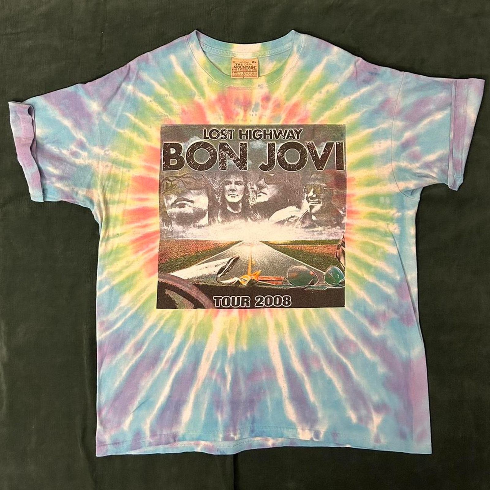 The Mountain 2008 bon jovi concert tee Size US XL / EU 56 / 4 - 1 Thumbnail