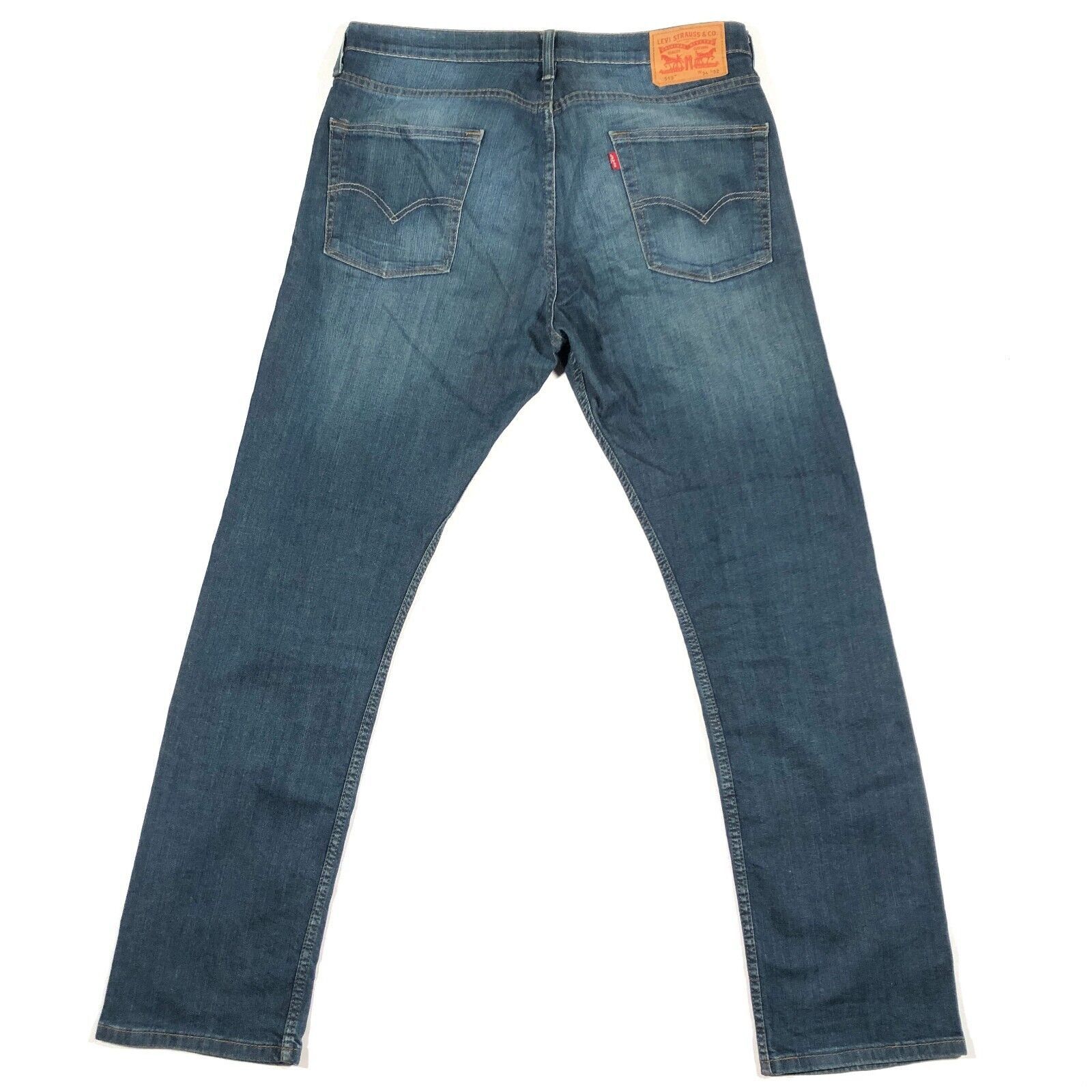 Levi's Levi's 513 Medium Wash Straight Leg Jeans Pants Size 34x32 Size US 34 / EU 50 - 6 Thumbnail