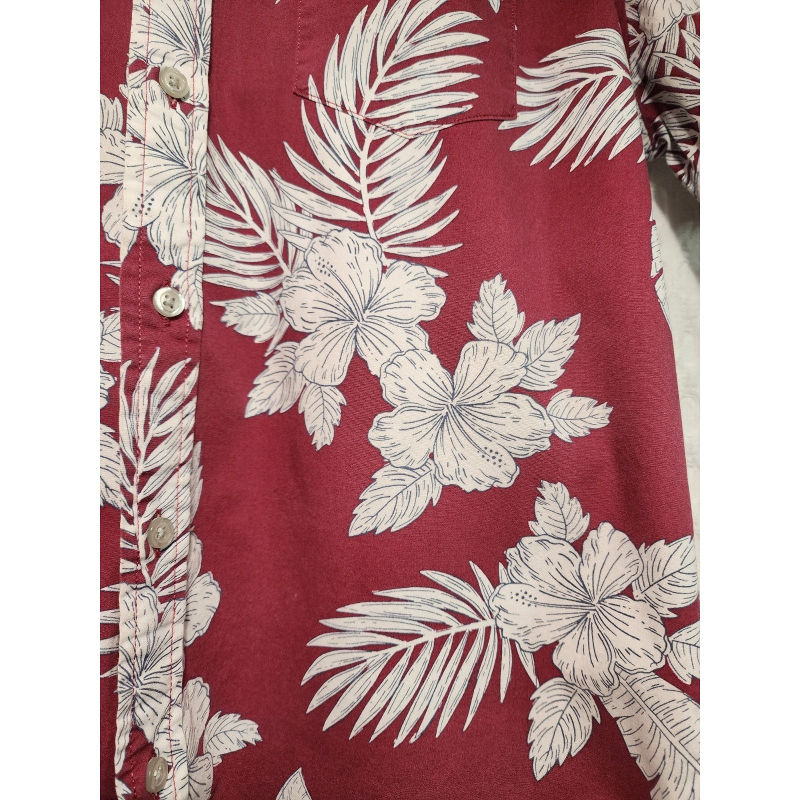 Sonoma Sonoma Goods Hawaiian Medium Floral Men's Button Down Shirt Size US M / EU 48-50 / 2 - 3 Thumbnail